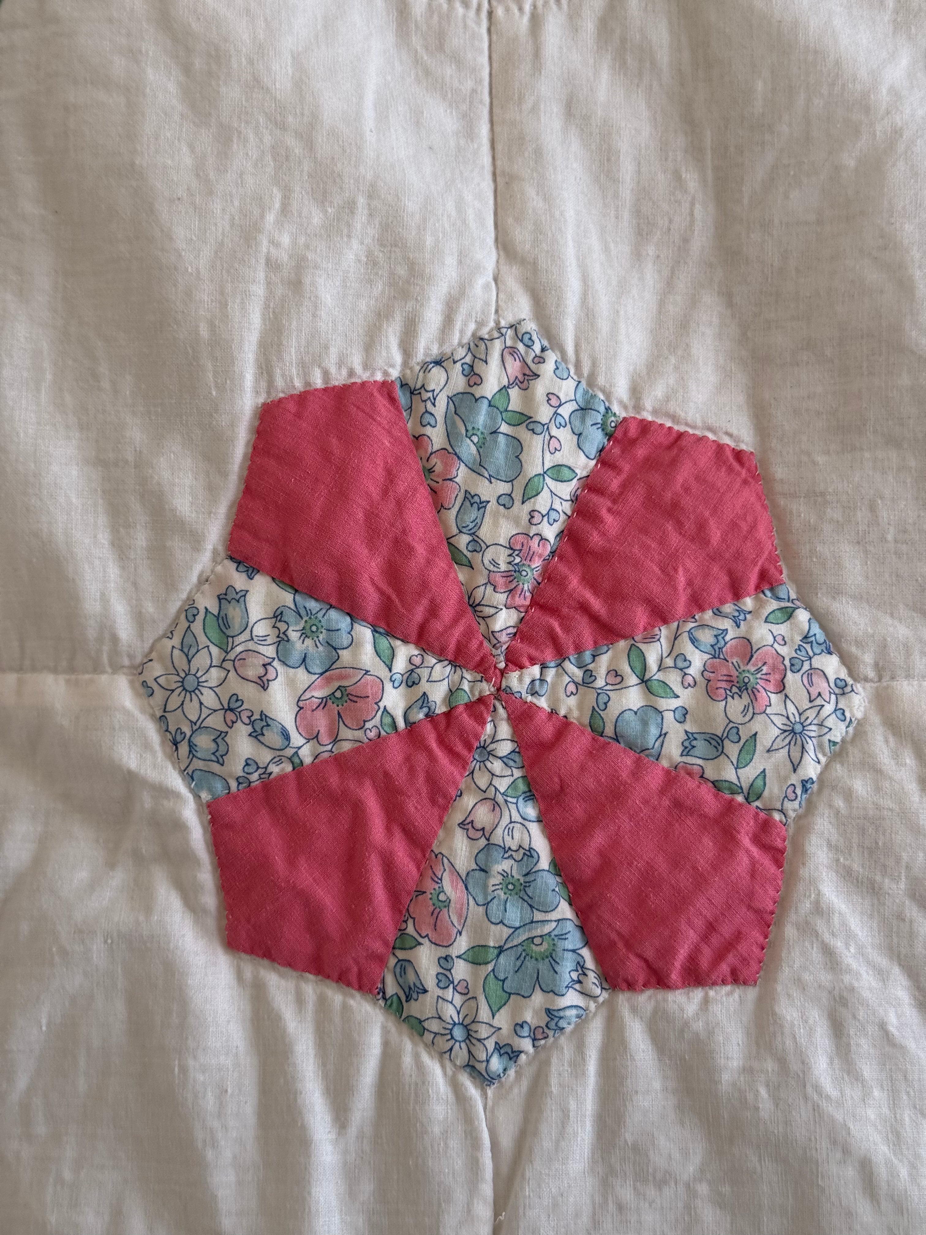 Vintage Sunny Dresden Plate Quilt