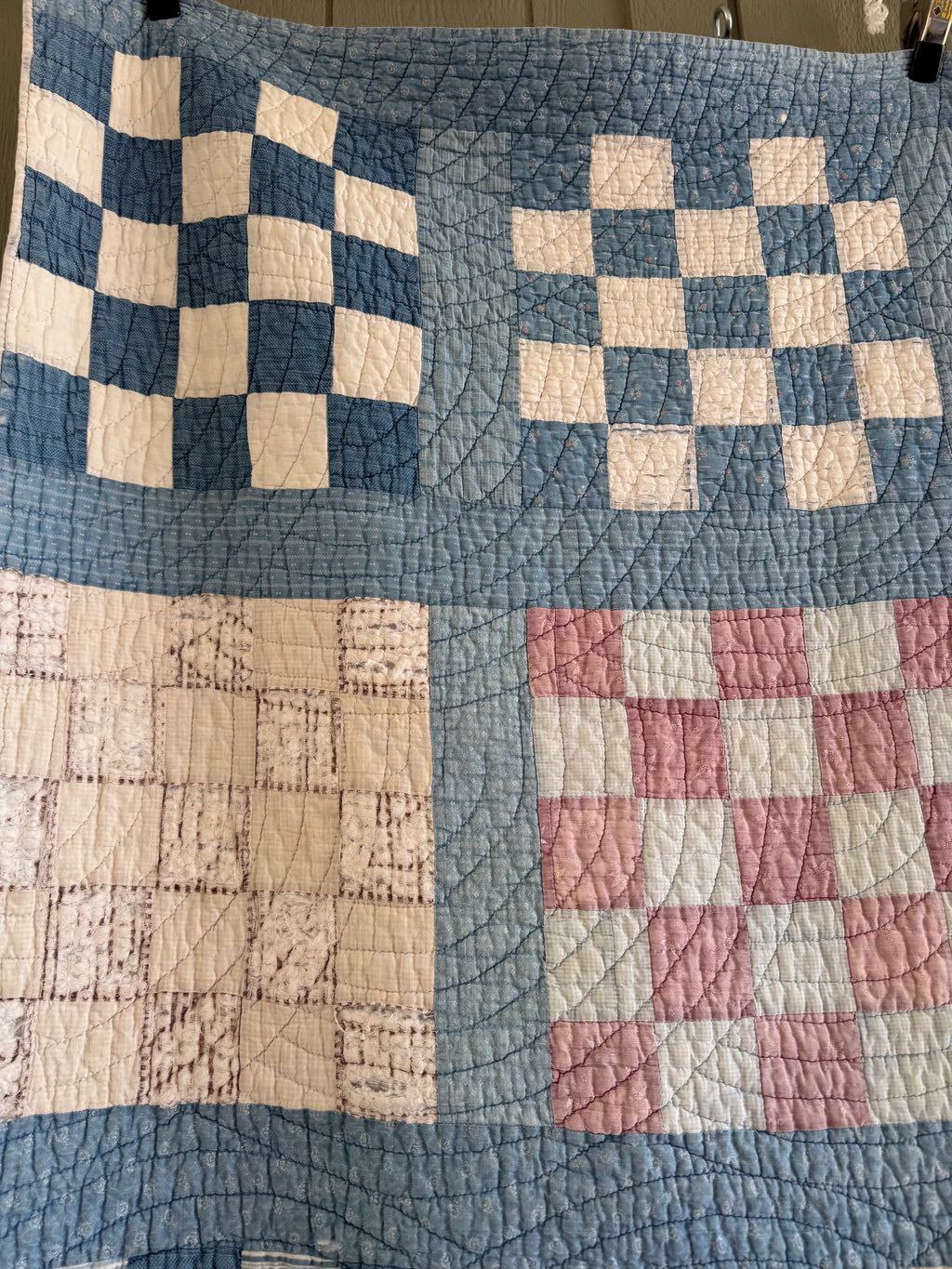 CUTTER- Vintage Checker Board Quilt  **SOLD**