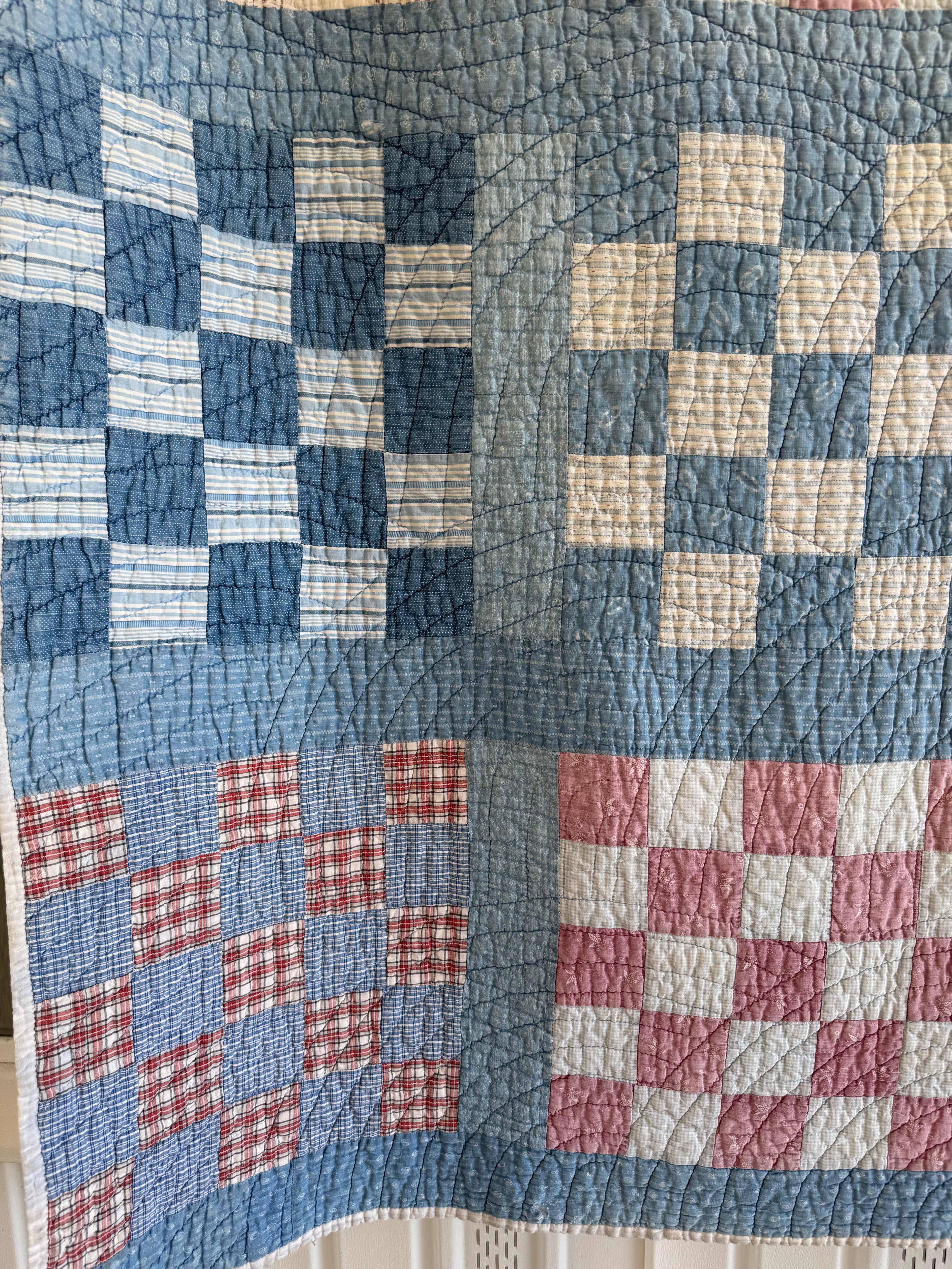 CUTTER- Vintage Checker Board Quilt  **SOLD**
