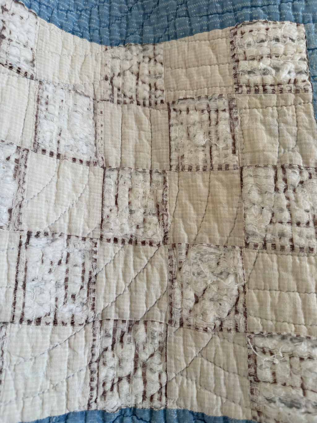 CUTTER- Vintage Checker Board Quilt  **SOLD**