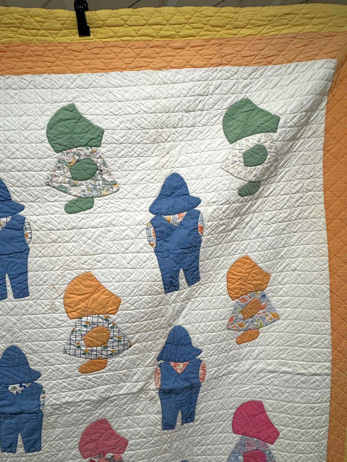 Vintage Quilt Sunbonnet Sue & Overall Sam