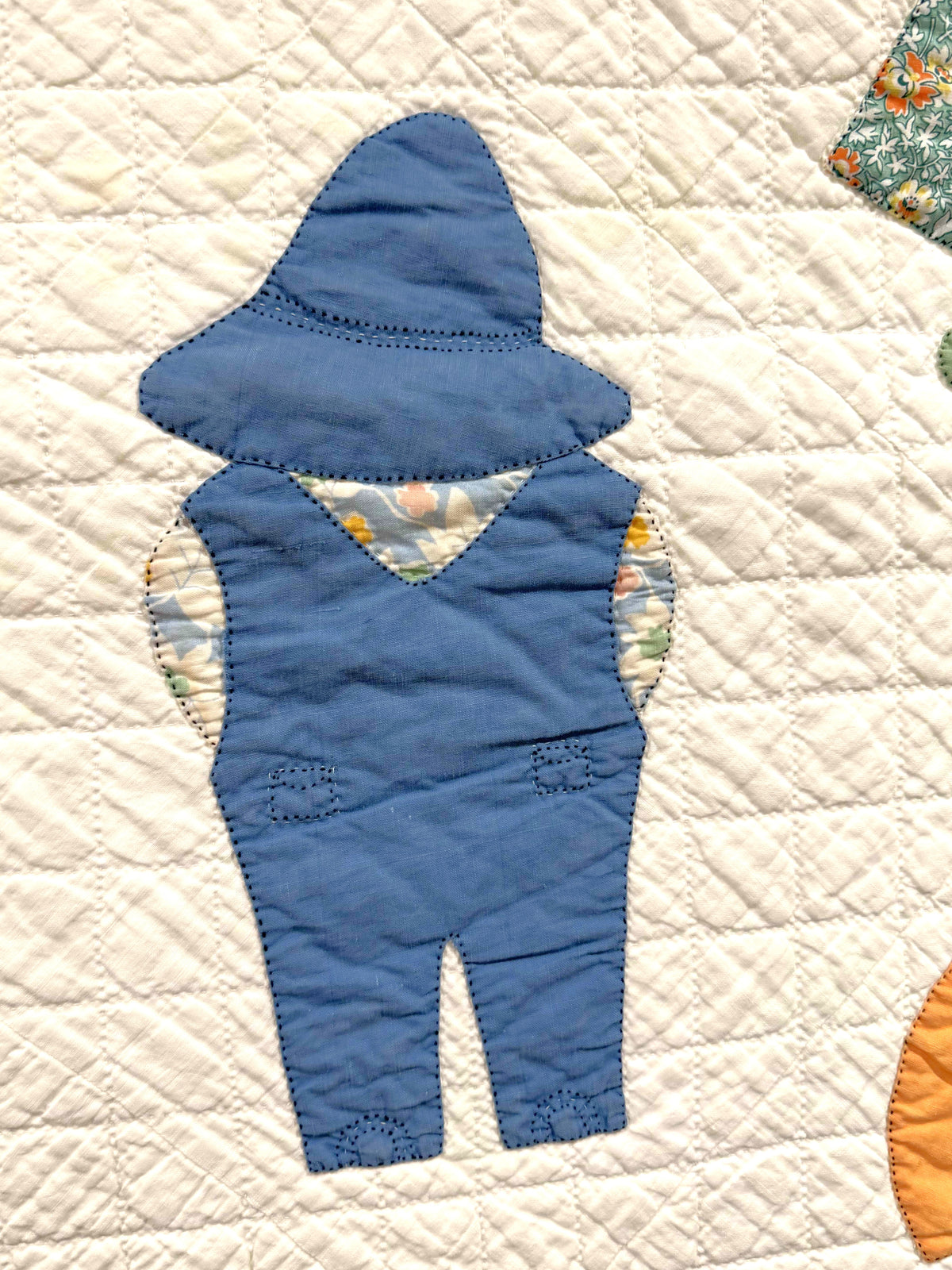 Vintage Quilt Sunbonnet Sue & Overall Sam