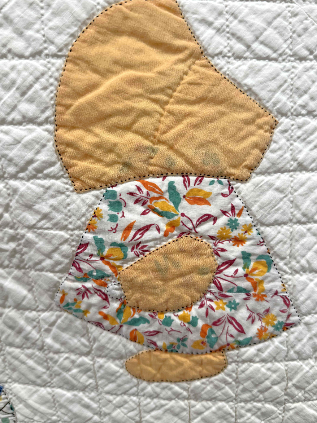 Vintage Quilt Sunbonnet Sue & Overall Sam