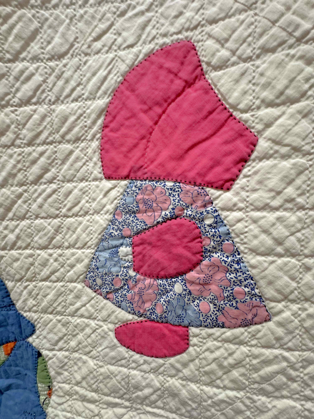 Vintage Quilt Sunbonnet Sue & Overall Sam