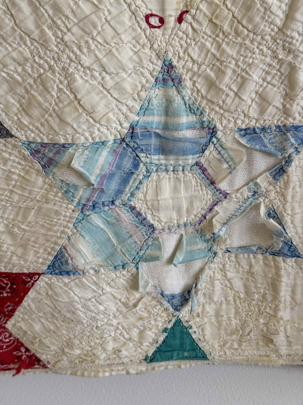 Vintage Quilt Hexagonal Star