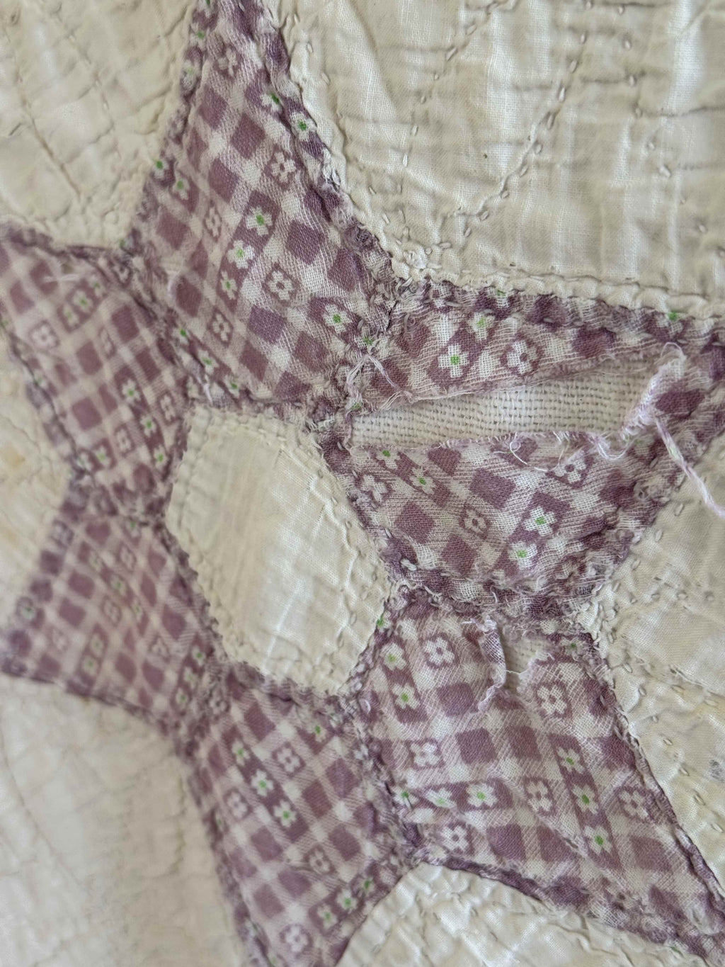 Vintage Quilt Hexagonal Star