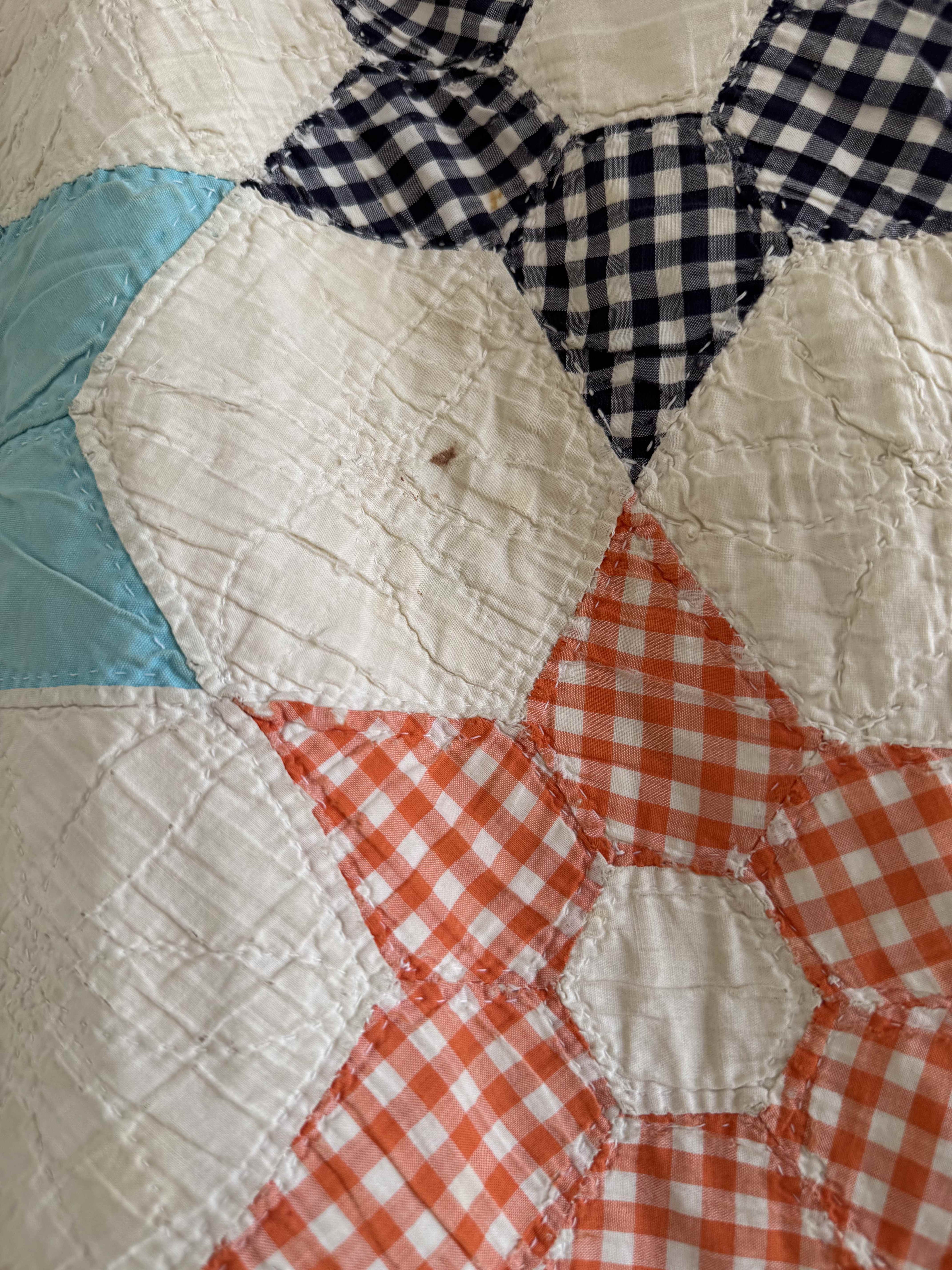 Vintage Quilt Hexagonal Star