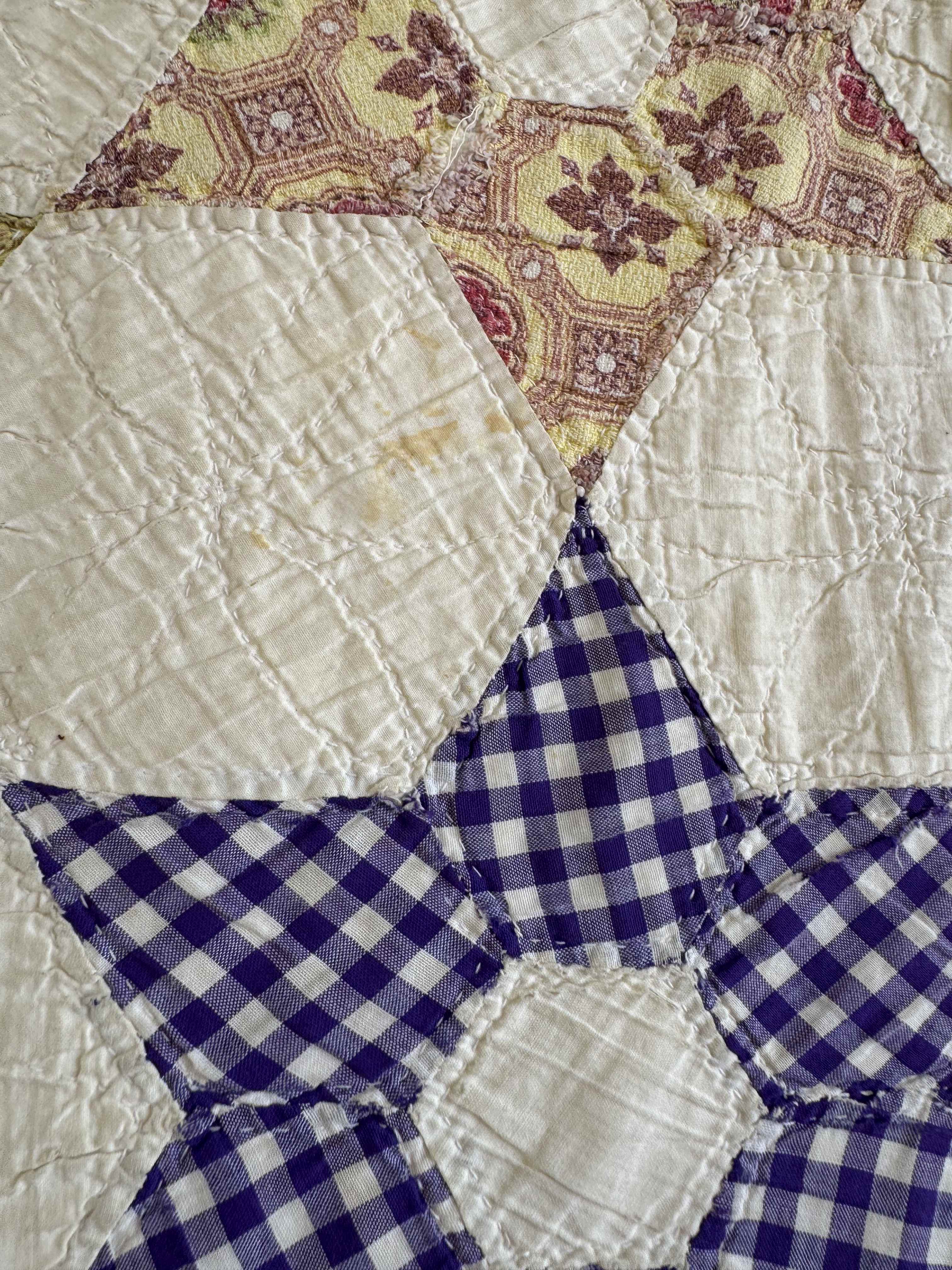Vintage Quilt Hexagonal Star