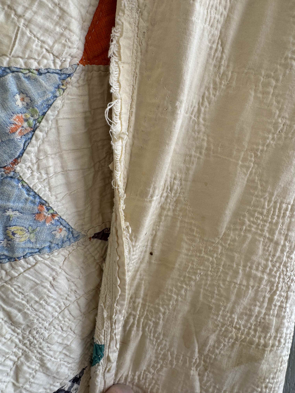 Vintage Quilt Hexagonal Star