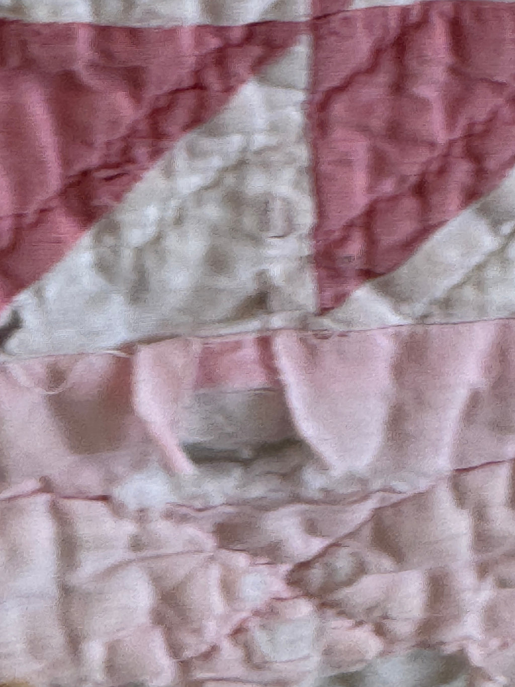 **SOLD** CUTTER - Churn Dash Pink and White - CUTTER **SOLD**