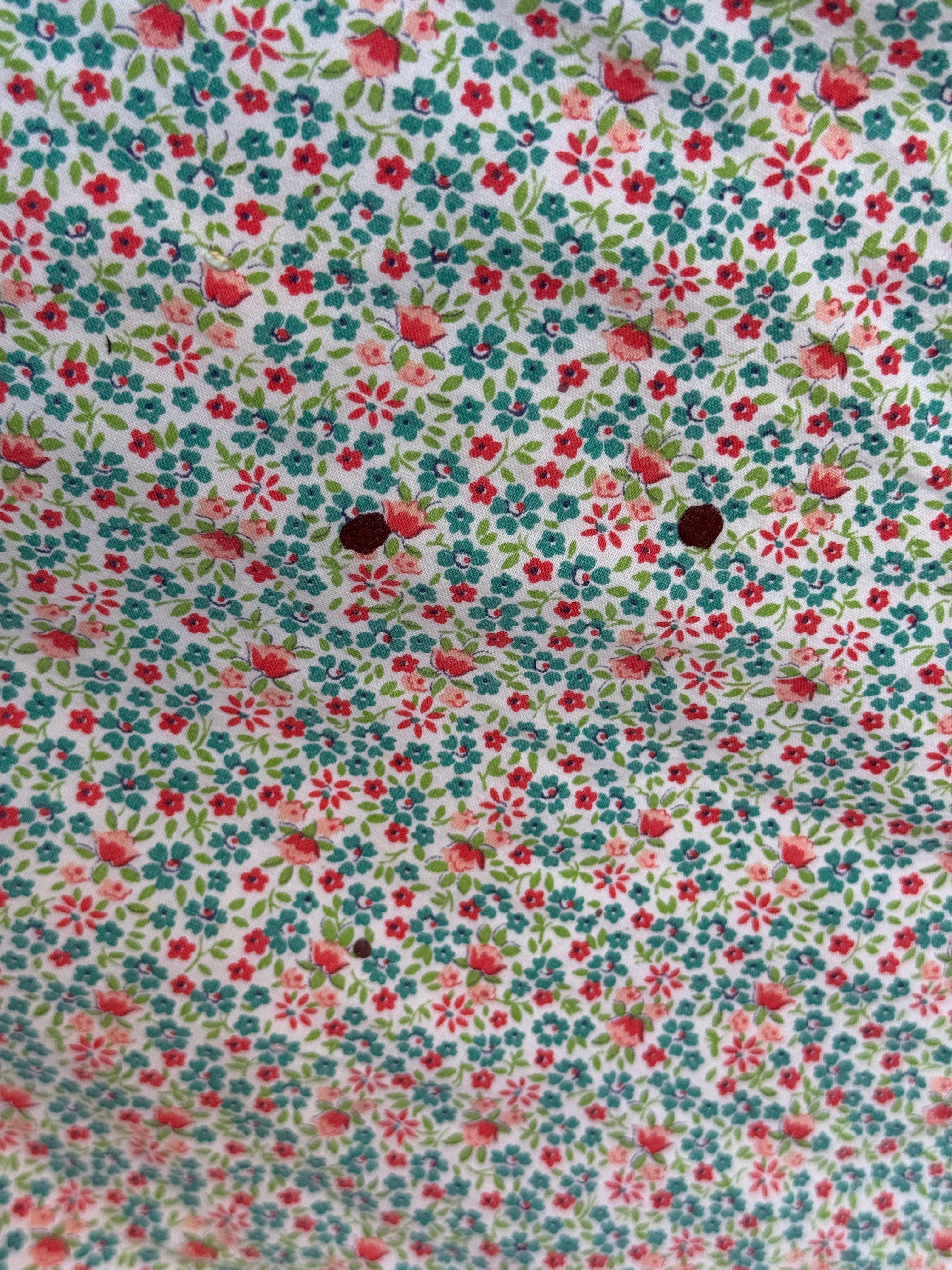 **SOLD** CUTTER - Vintage Grandma's Flower Garden Tied Quilt  **SOLD**