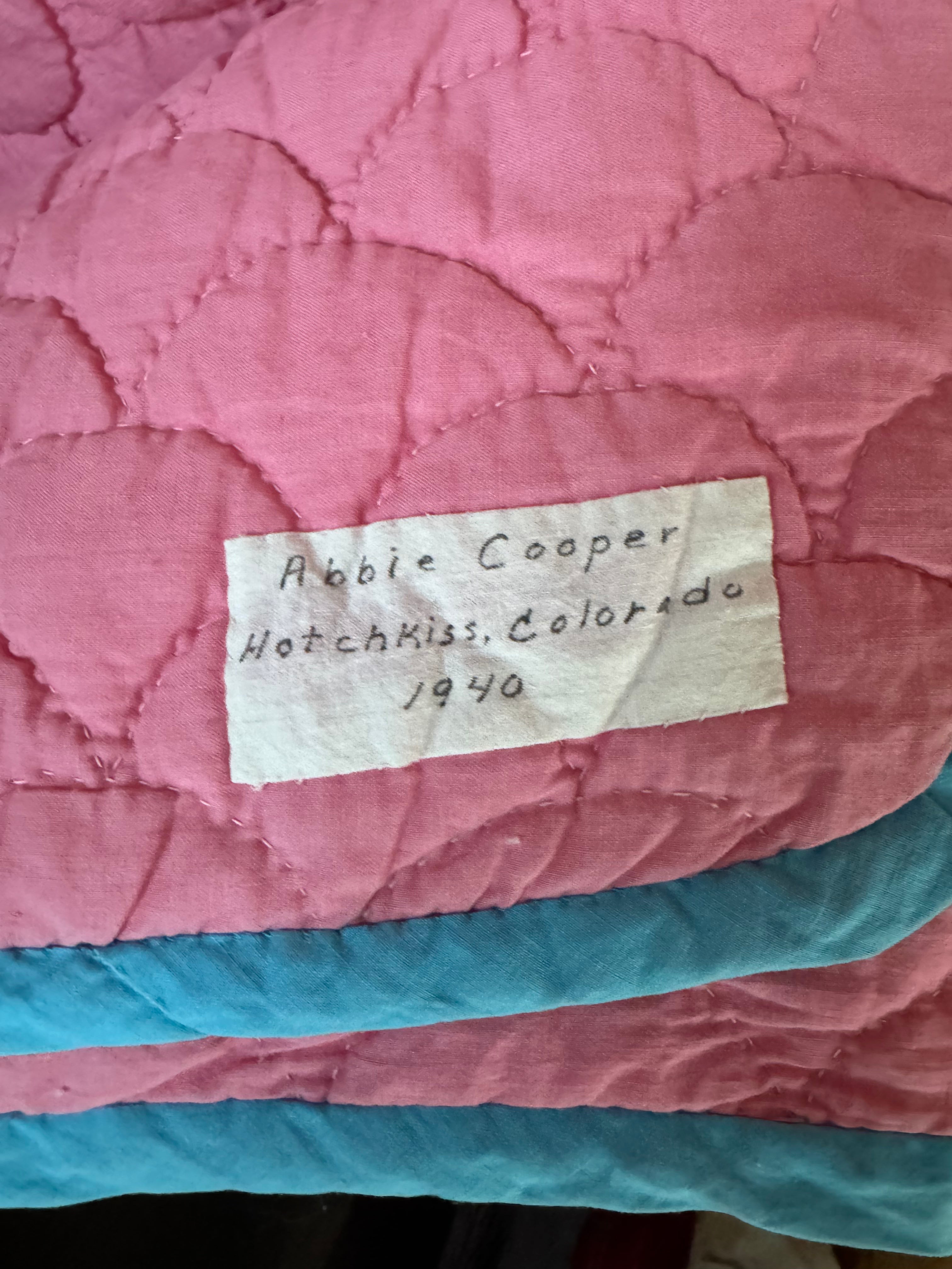 Abbie Cooper's Vintage Dresden Plate Quilt - Dated