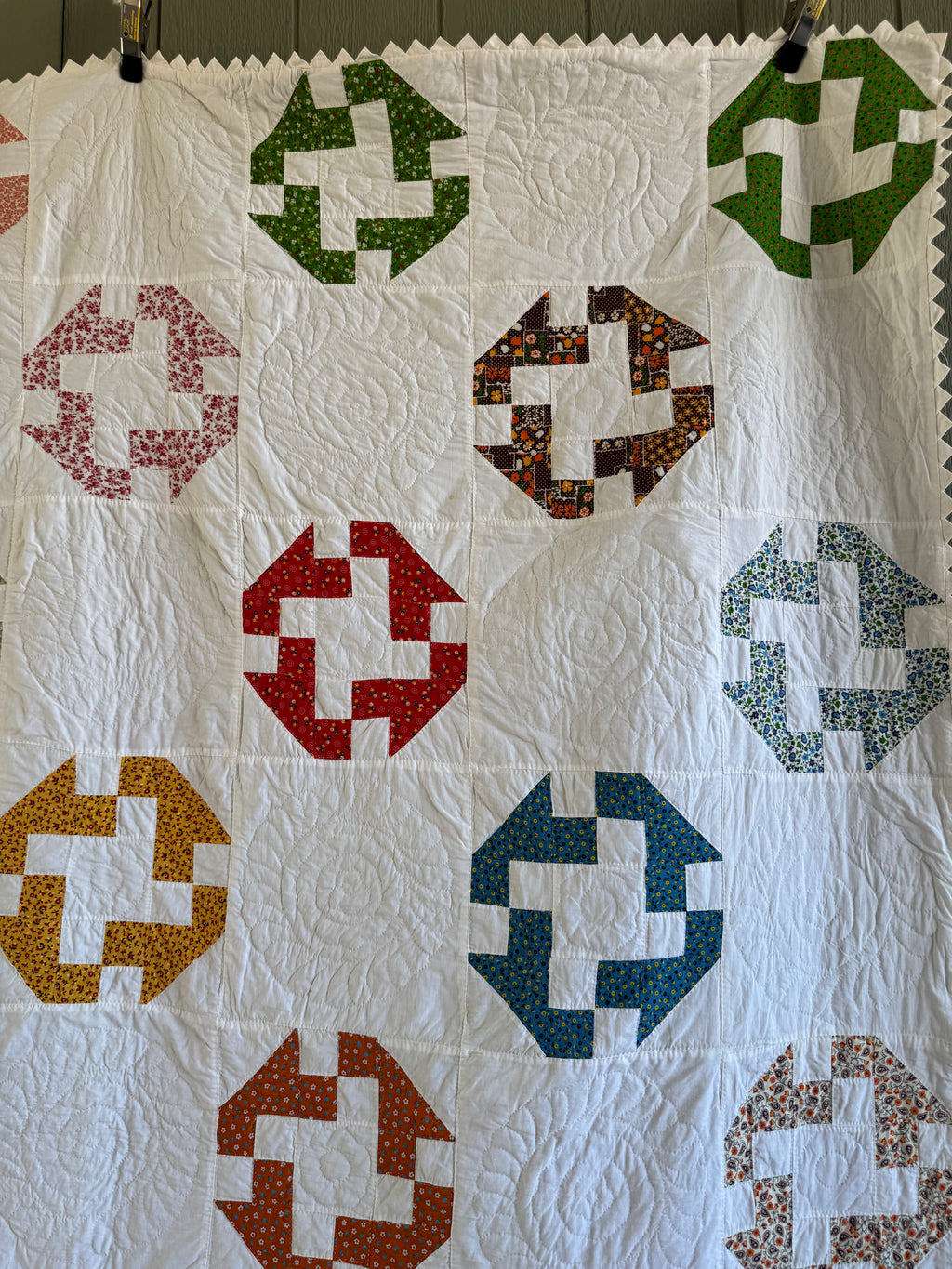 Vintage Hole in the Barn Door Quilt