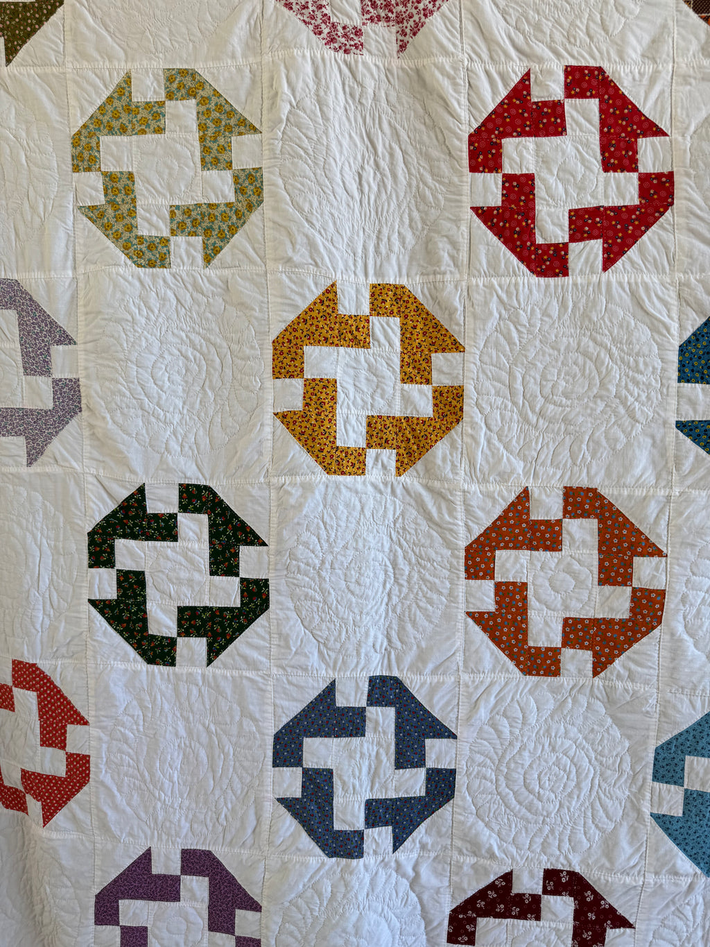 Vintage Hole in the Barn Door Quilt