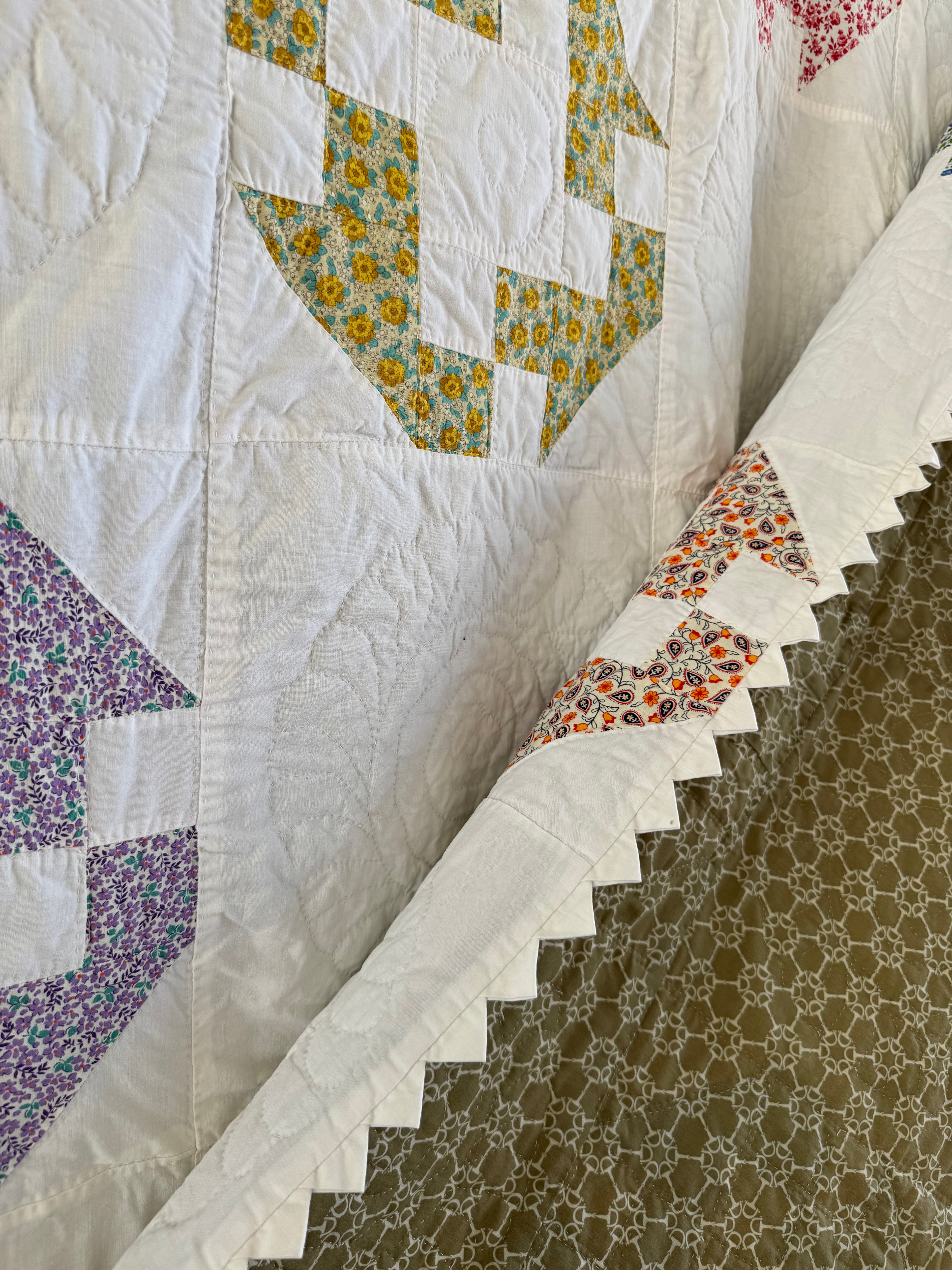 Vintage Hole in the Barn Door Quilt