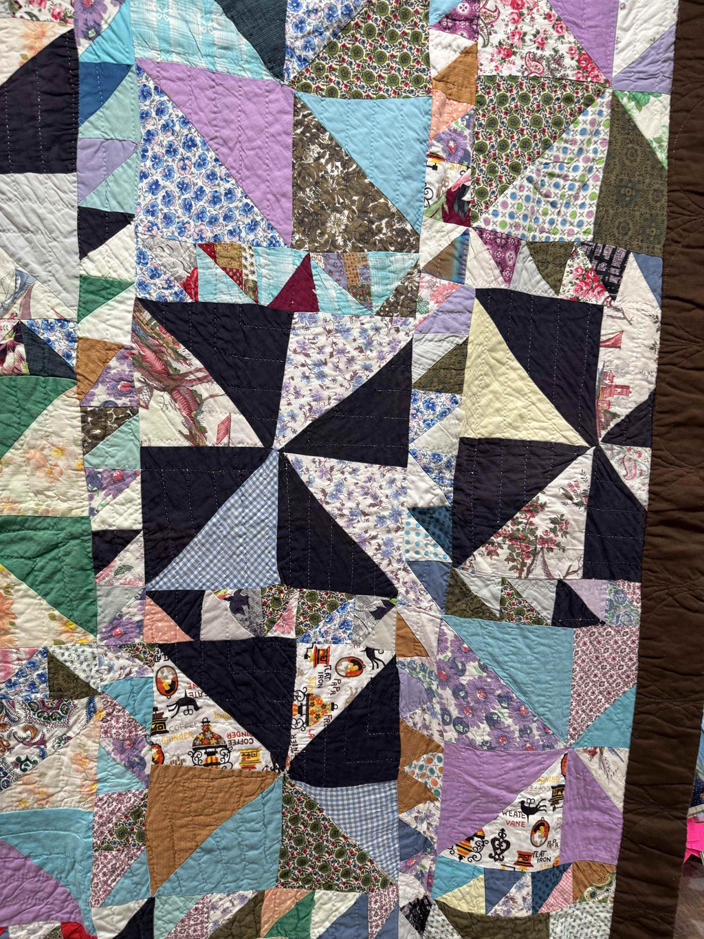 Vintage Utility Quilt Football Stadium Quilt