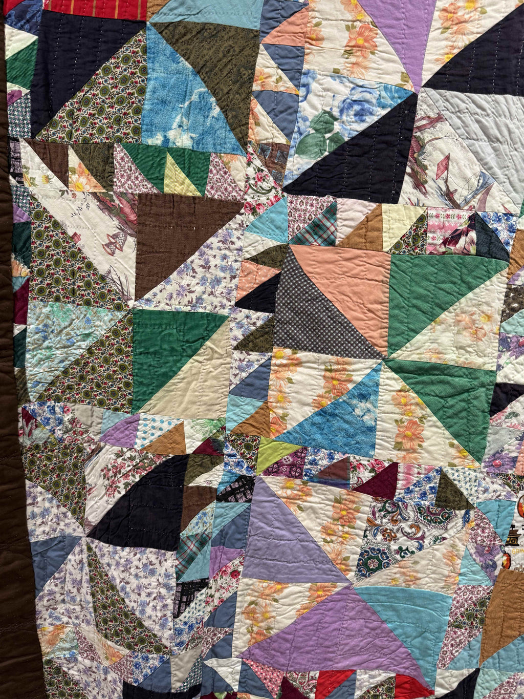 Vintage Utility Quilt Football Stadium Quilt