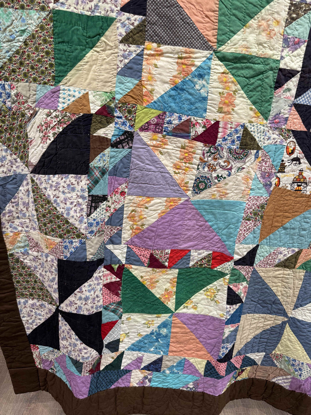 Vintage Utility Quilt Football Stadium Quilt
