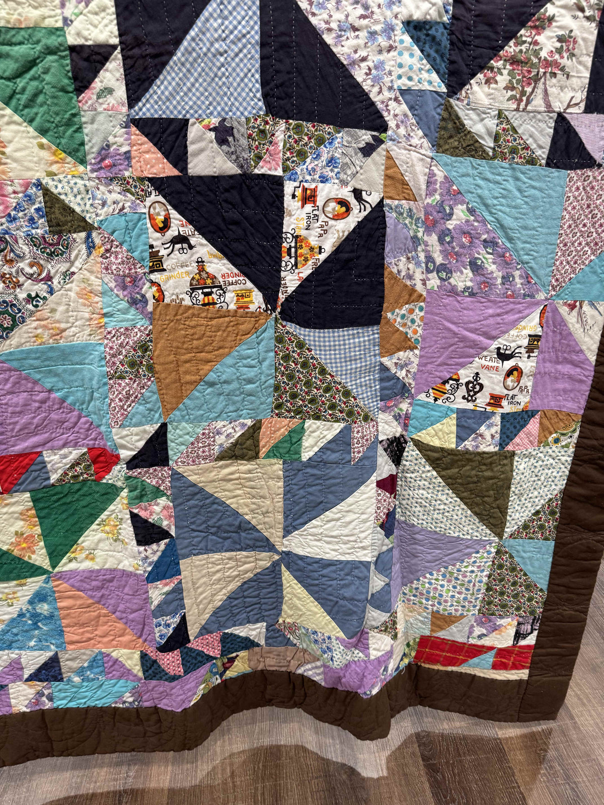 Vintage Utility Quilt Football Stadium Quilt