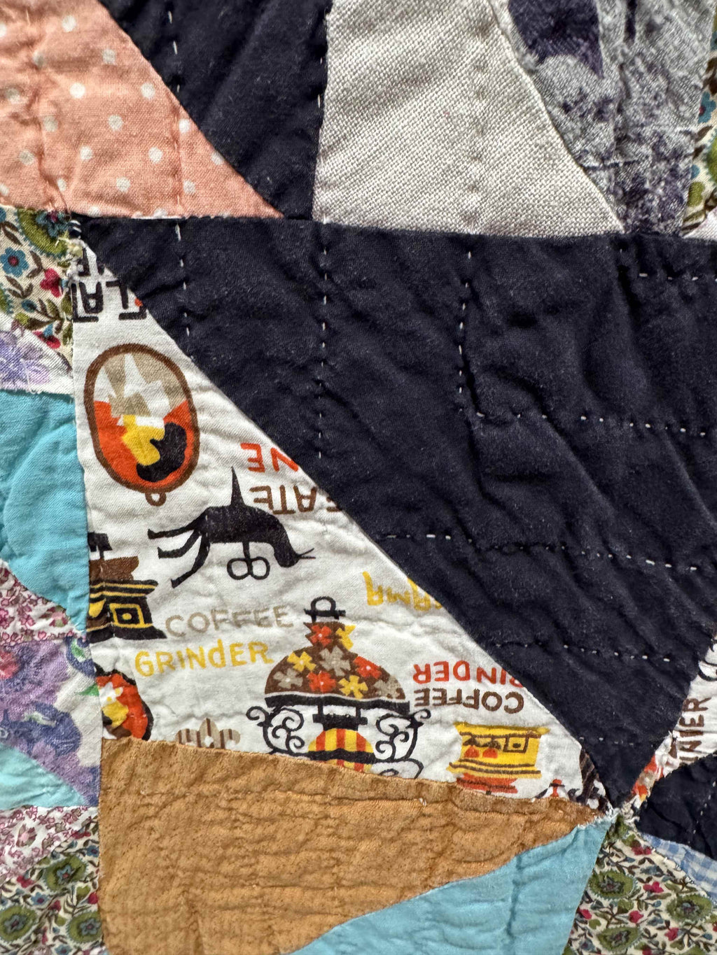 Vintage Utility Quilt Football Stadium Quilt