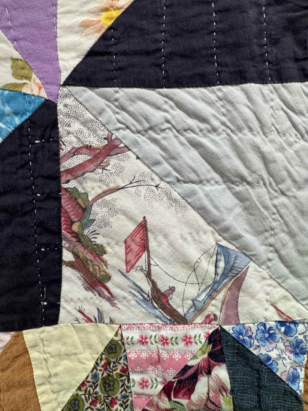 Vintage Utility Quilt Football Stadium Quilt