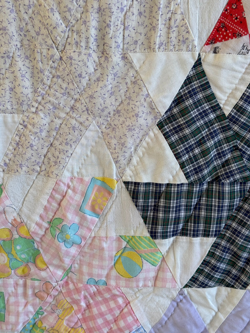 Vintage Pinwheel with Variety of Fabric
