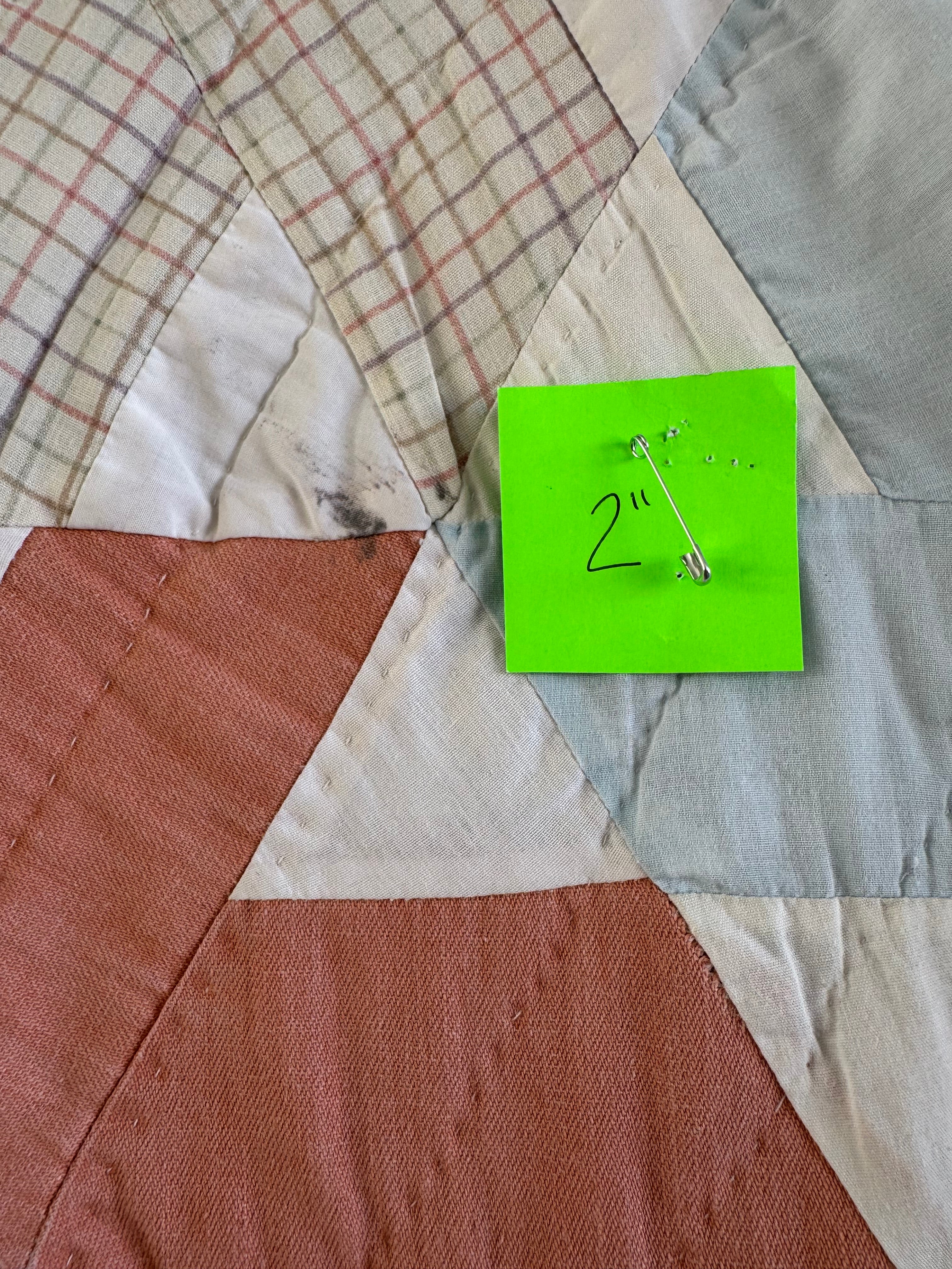 Vintage Pinwheel with Variety of Fabric