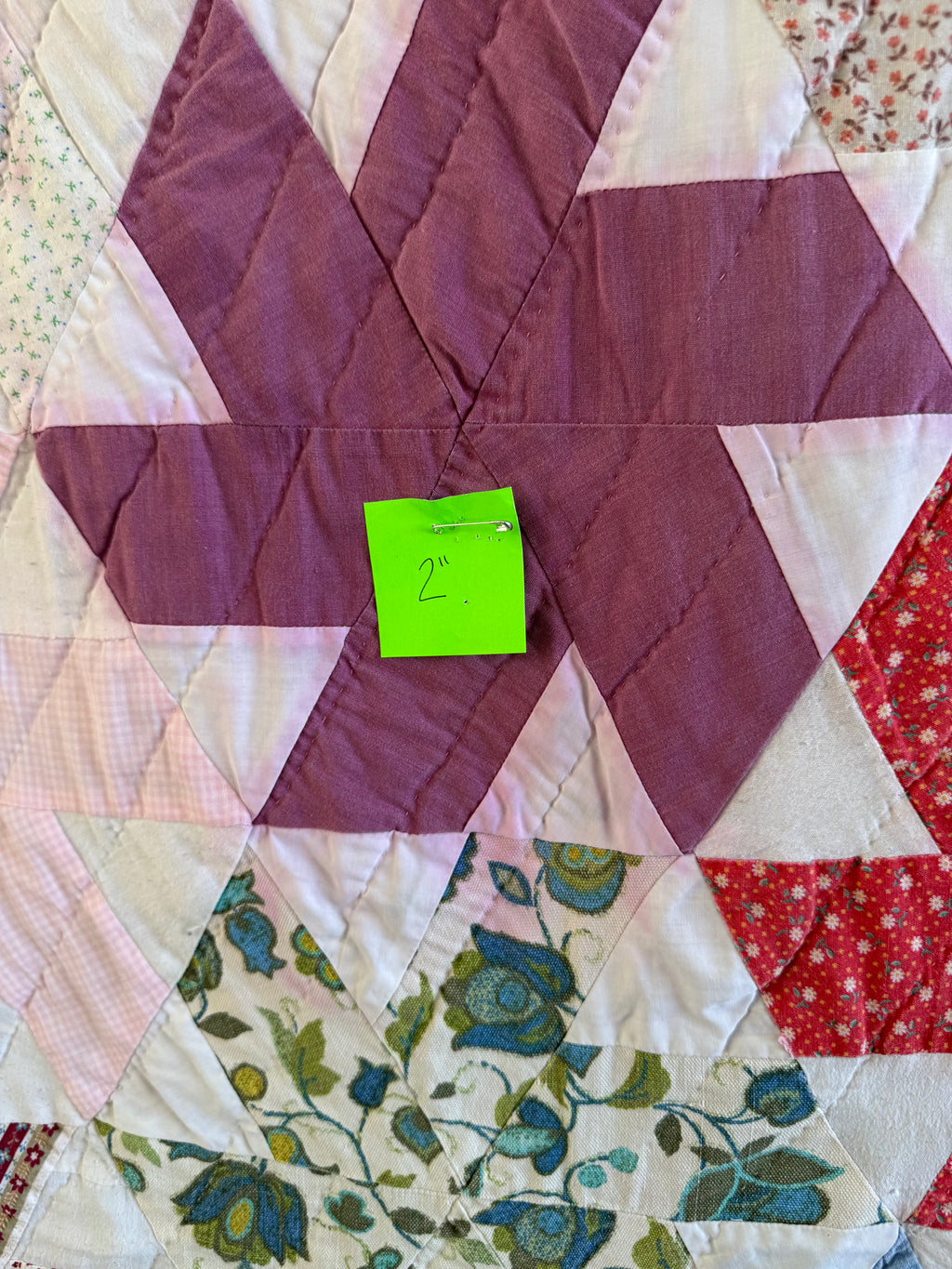 Vintage Pinwheel with Variety of Fabric