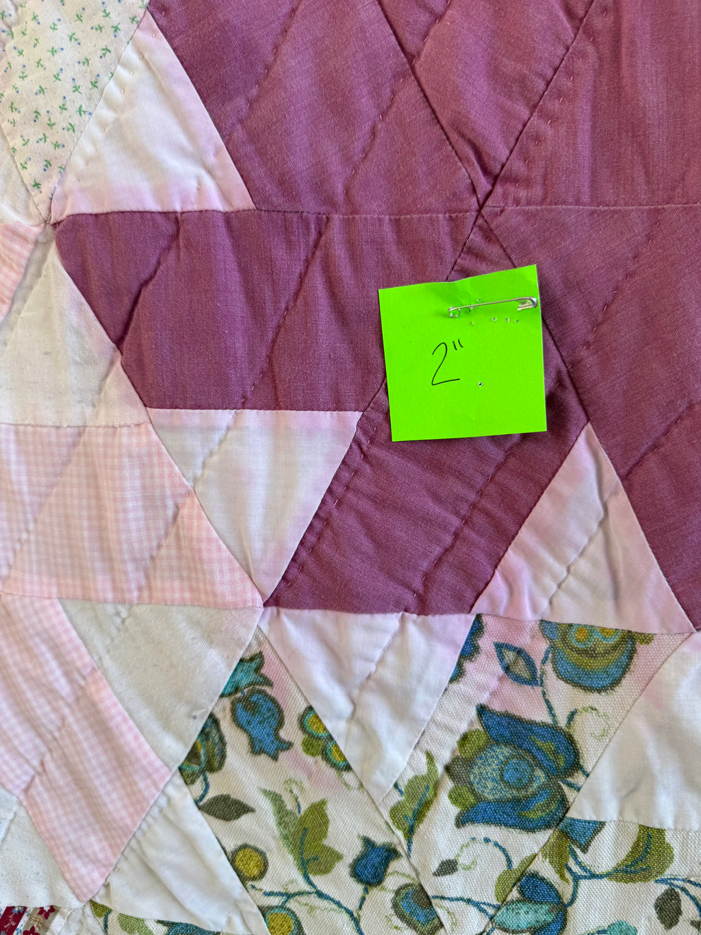Vintage Pinwheel with Variety of Fabric