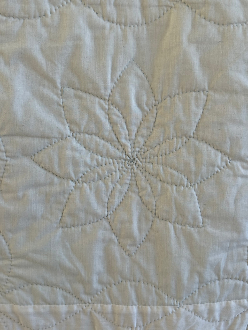 Vintage Feed Sack Daisy on a Stem