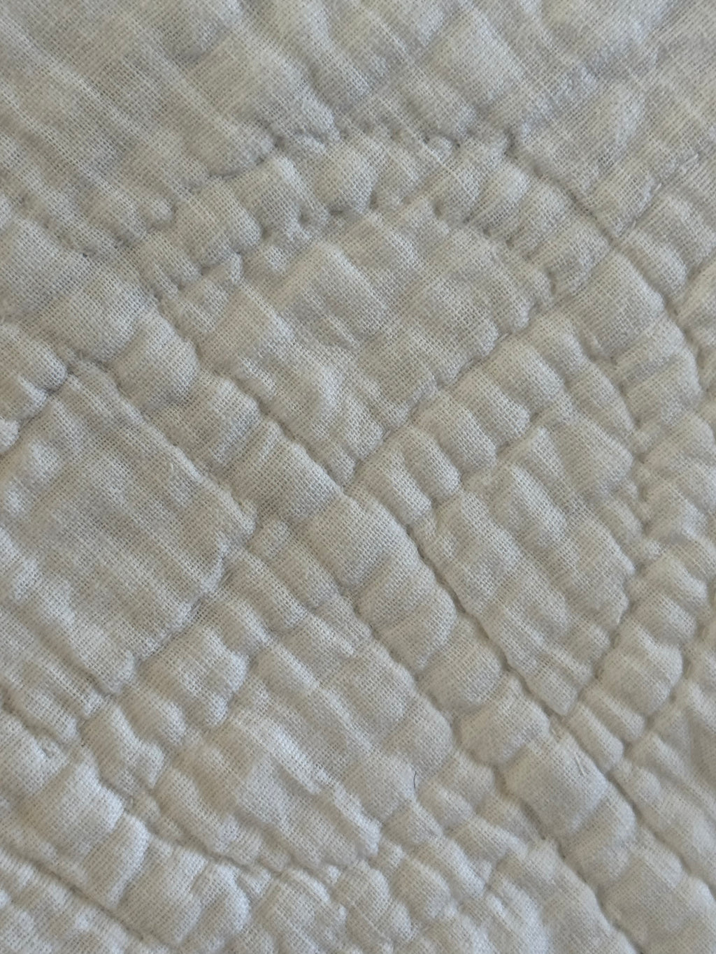 Vintage Blue and White Snowball Quilt