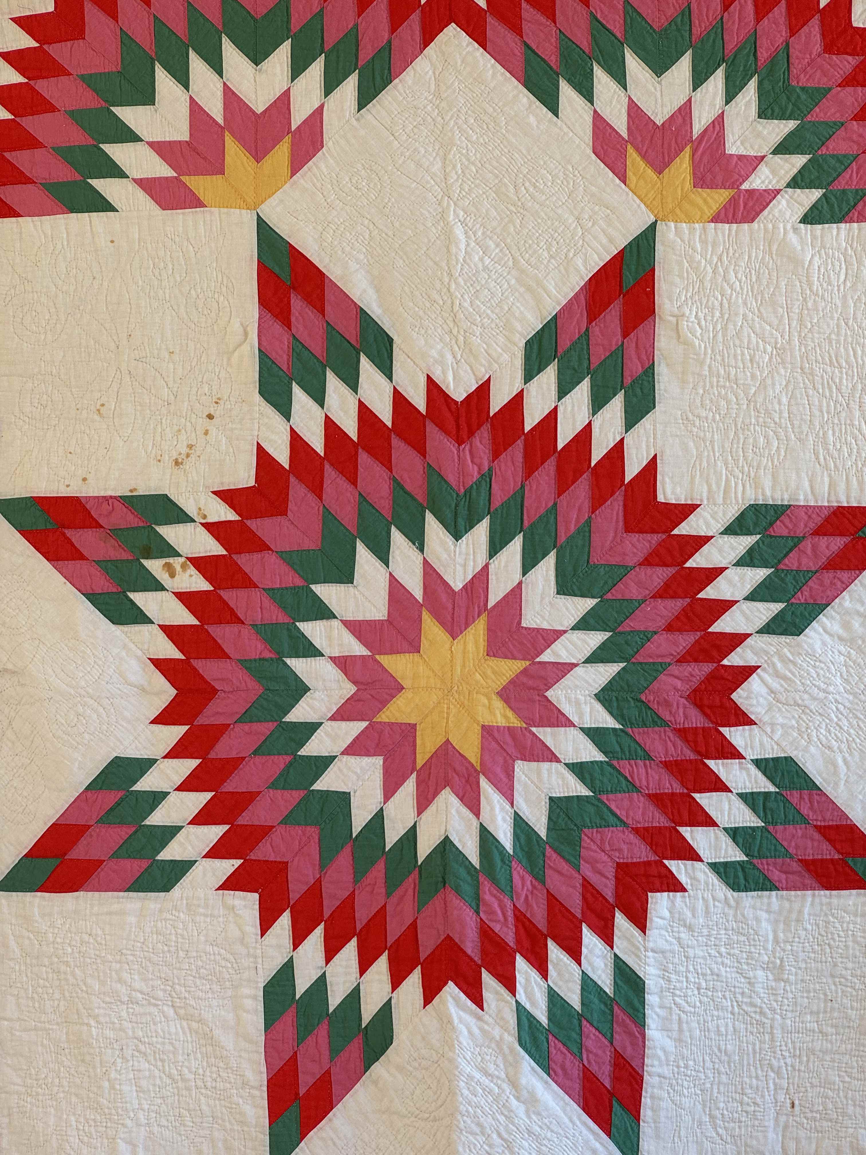 Vintage Quilt Broken Star