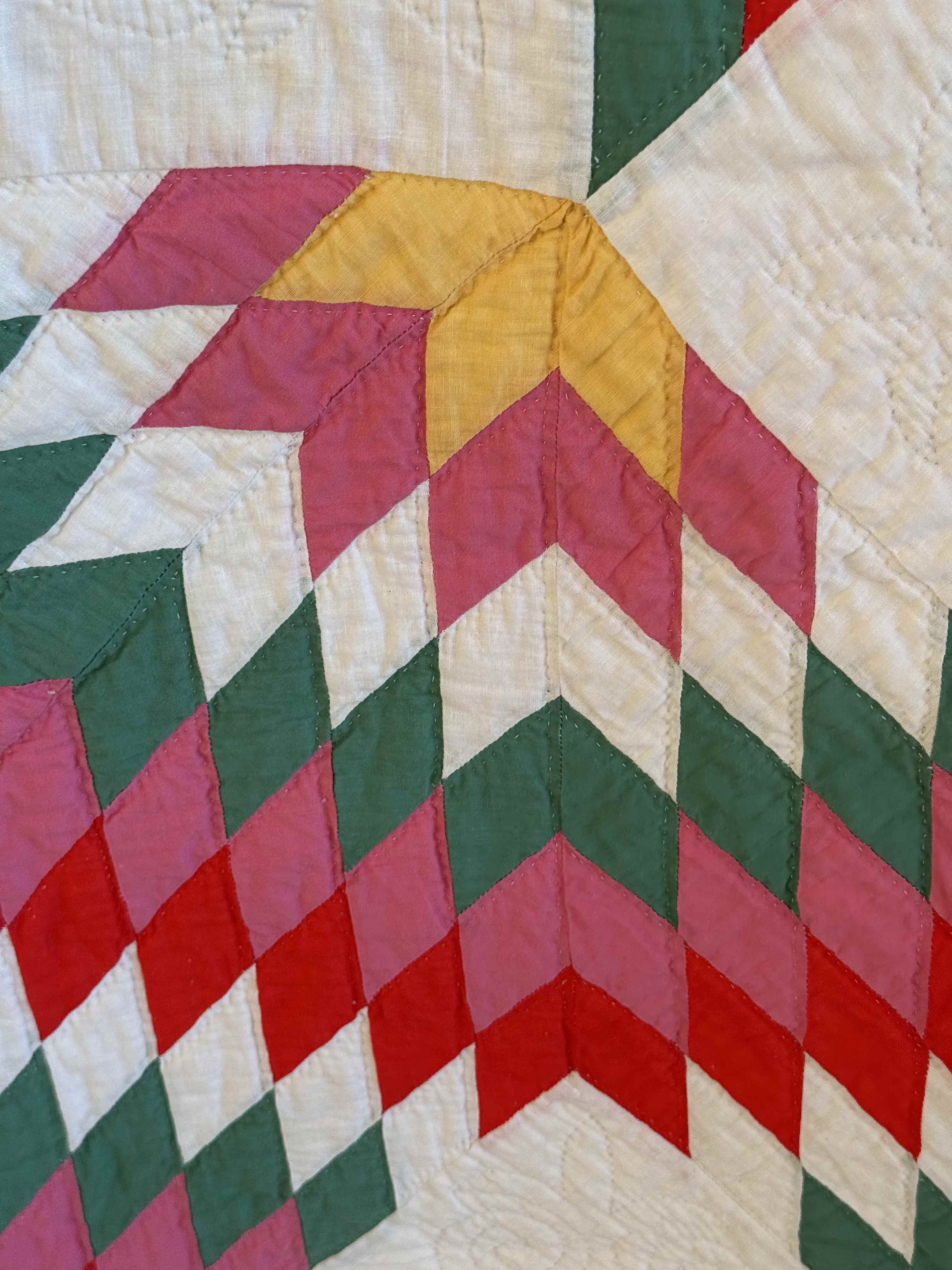 Vintage Quilt Broken Star