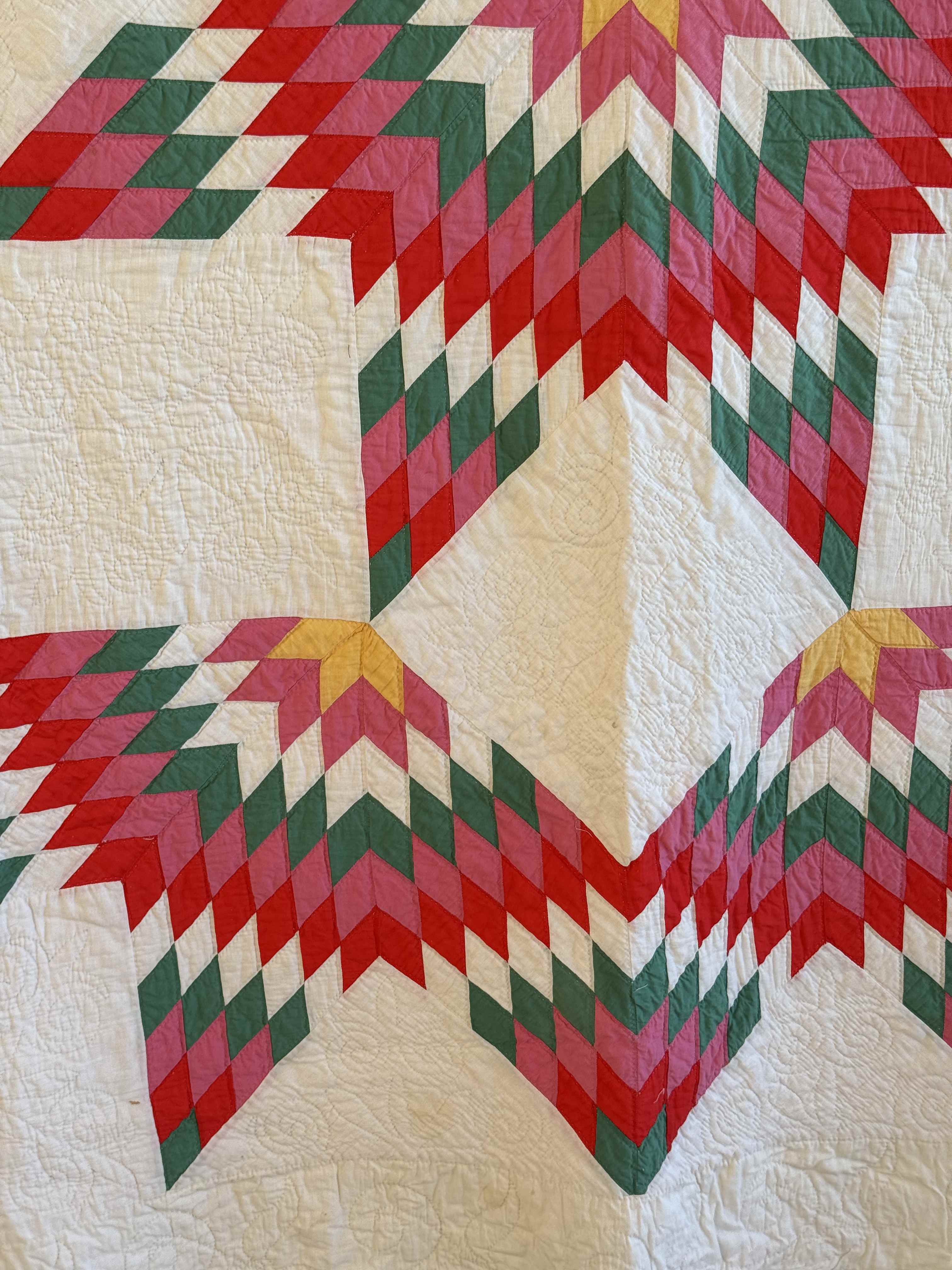 Vintage Quilt Broken Star