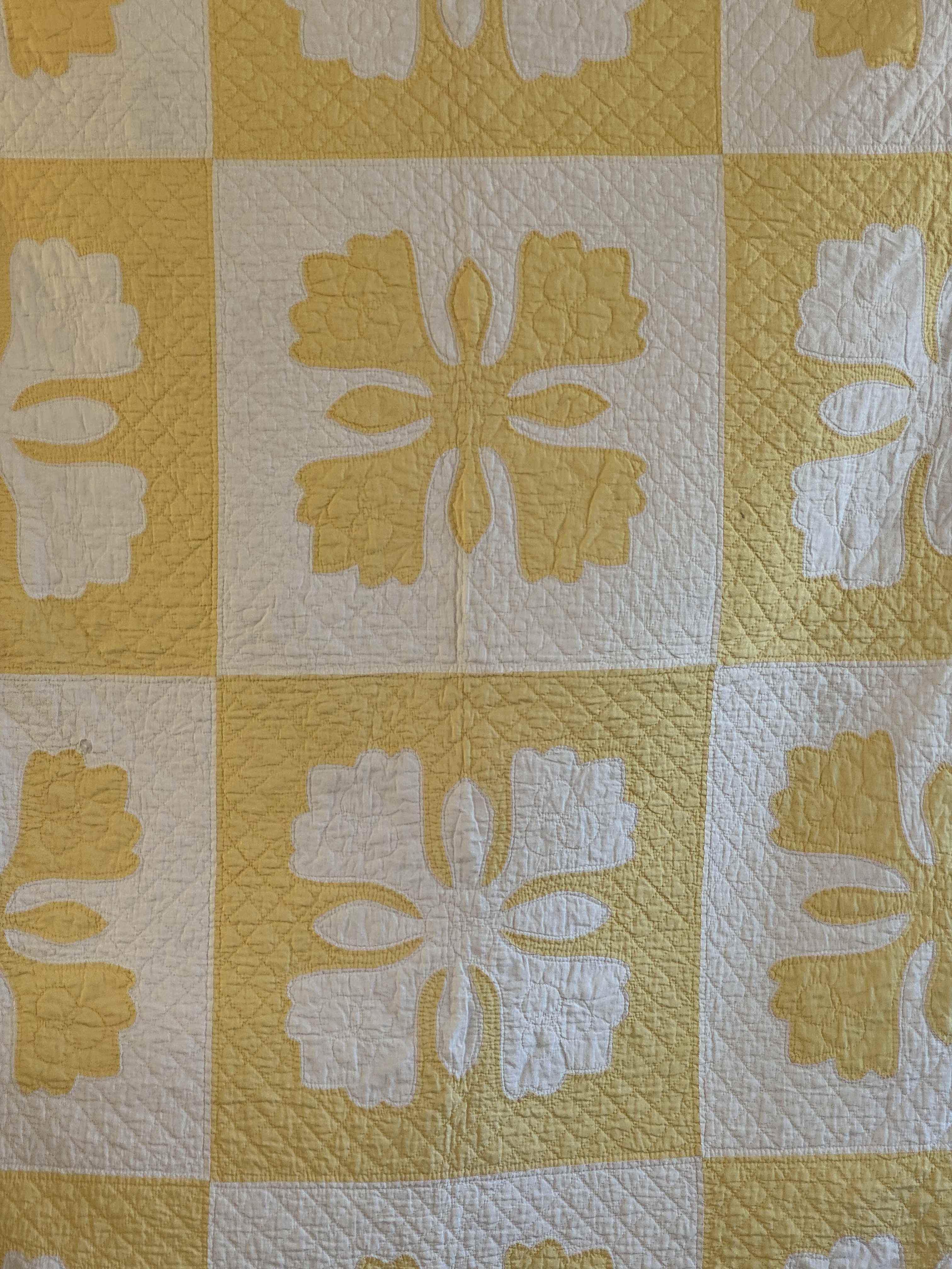 Vintage Quilt Hero's Crown Style Reverse Appliqué