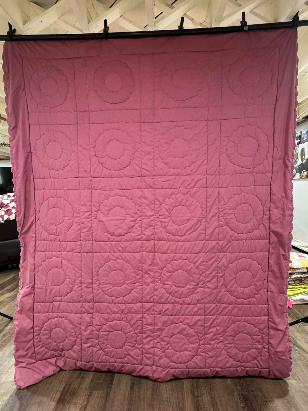 Vintage Quilt Mixed Era Dresden Plate