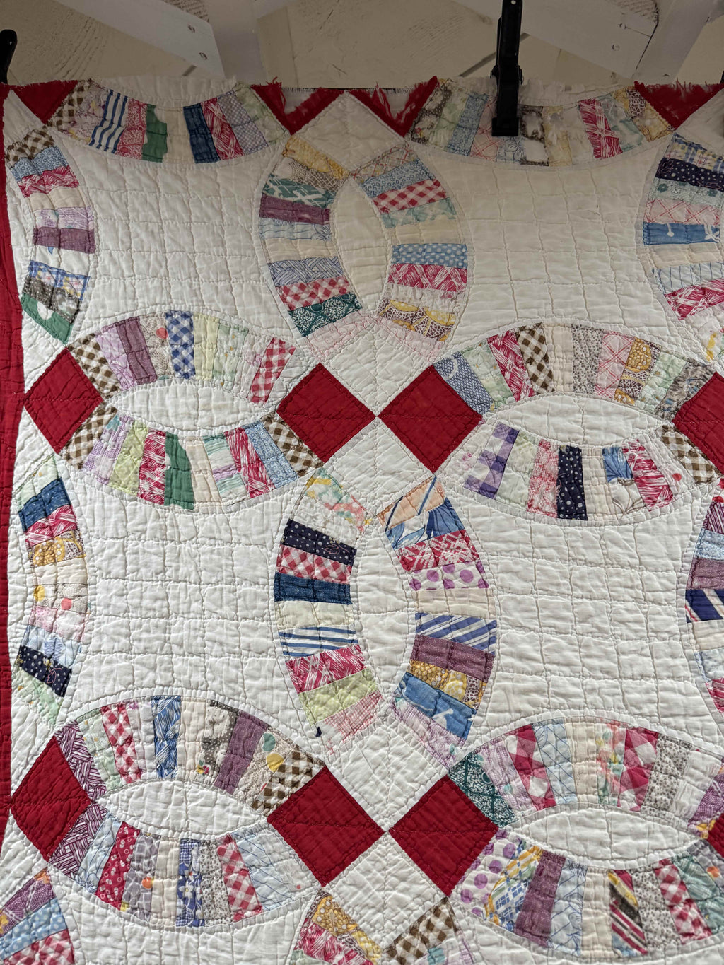 **SOLD Vintage Quilt Double Wedding Ring  SOLD**