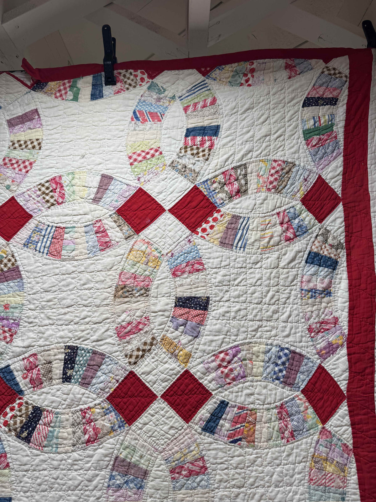 **SOLD Vintage Quilt Double Wedding Ring  SOLD**