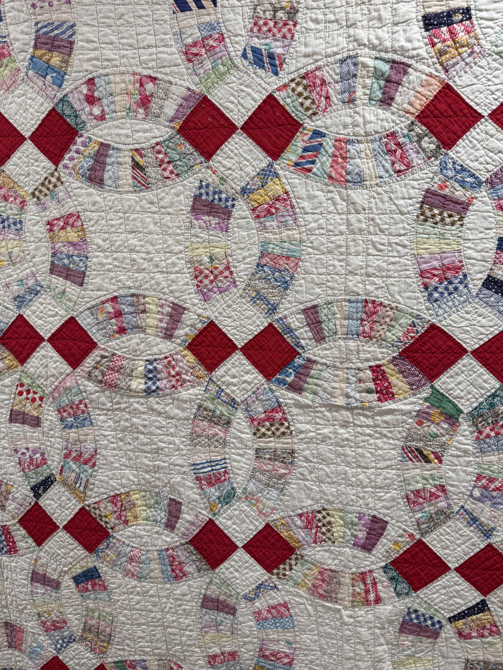 **SOLD Vintage Quilt Double Wedding Ring  SOLD**