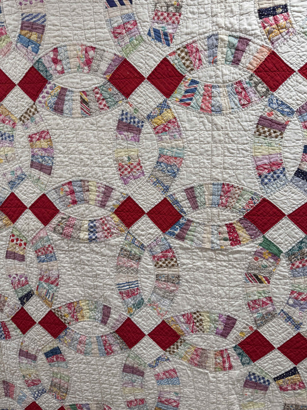 **SOLD Vintage Quilt Double Wedding Ring  SOLD**