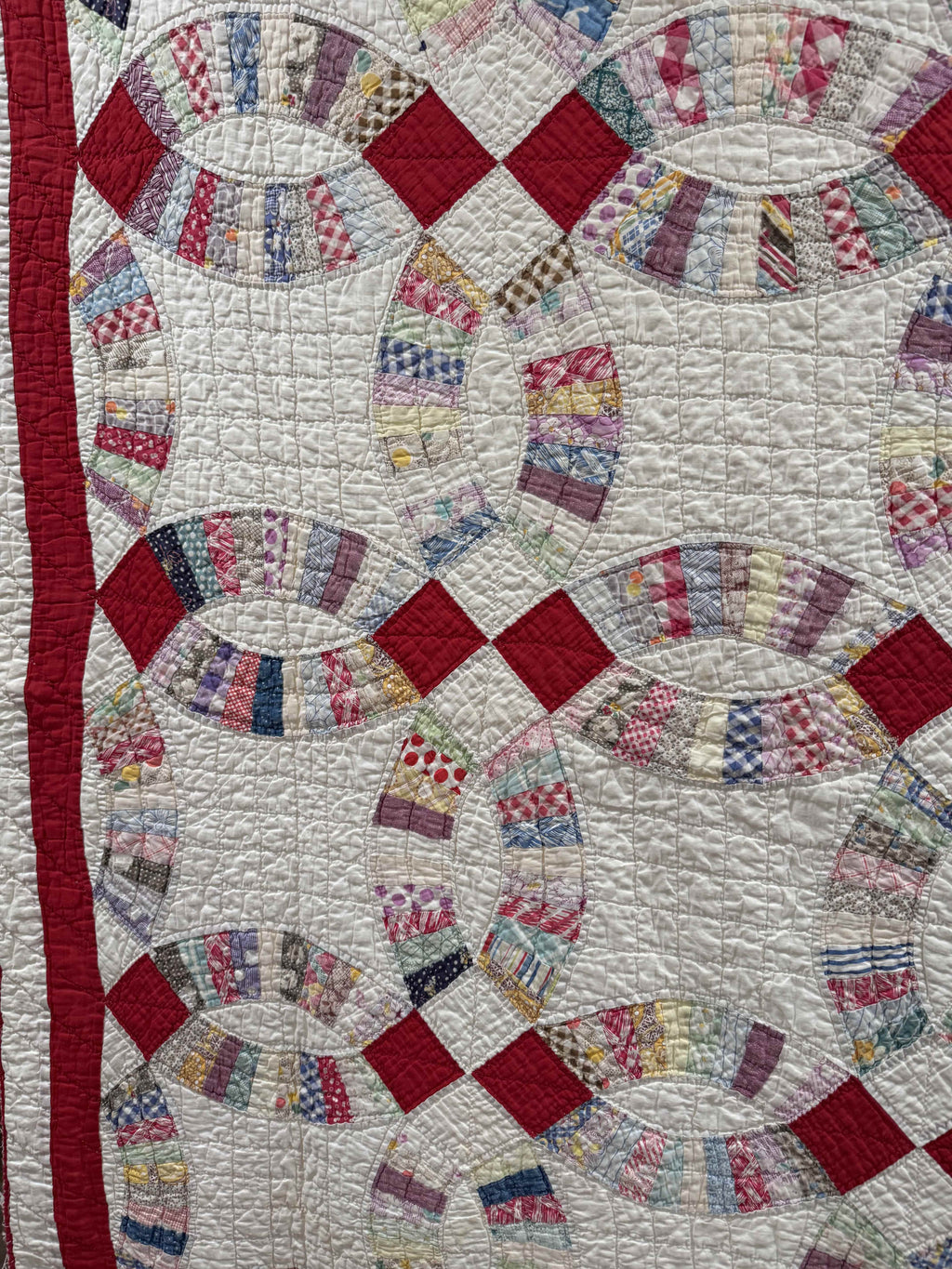 **SOLD Vintage Quilt Double Wedding Ring  SOLD**