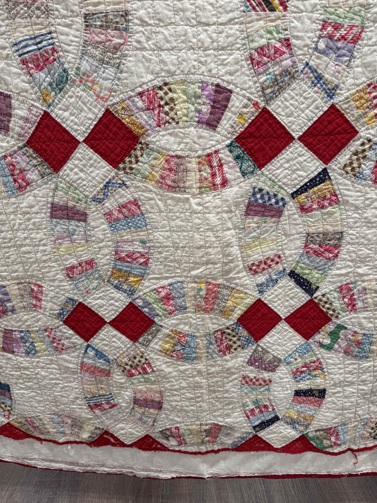 **SOLD Vintage Quilt Double Wedding Ring  SOLD**