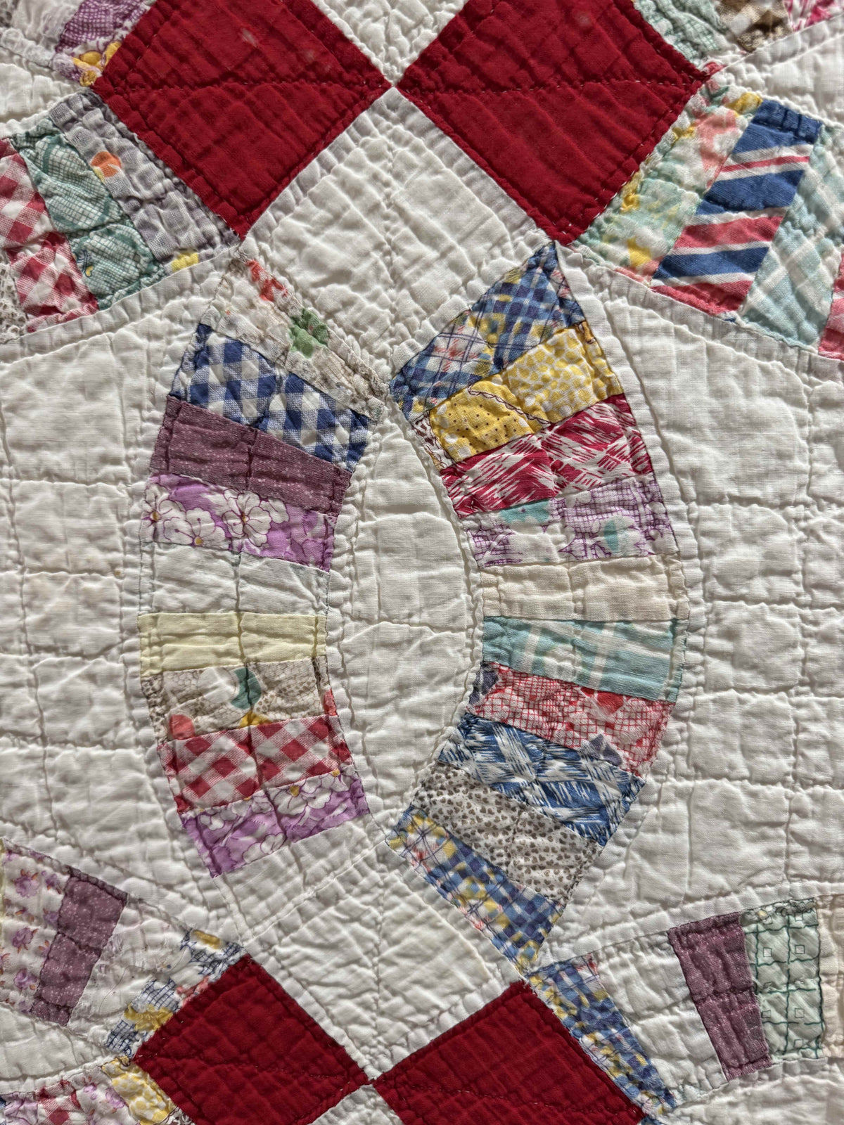 **SOLD Vintage Quilt Double Wedding Ring  SOLD**