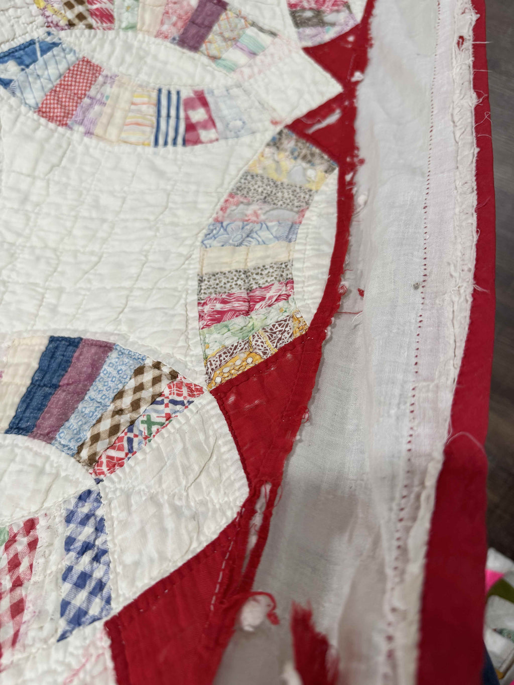 **SOLD Vintage Quilt Double Wedding Ring  SOLD**