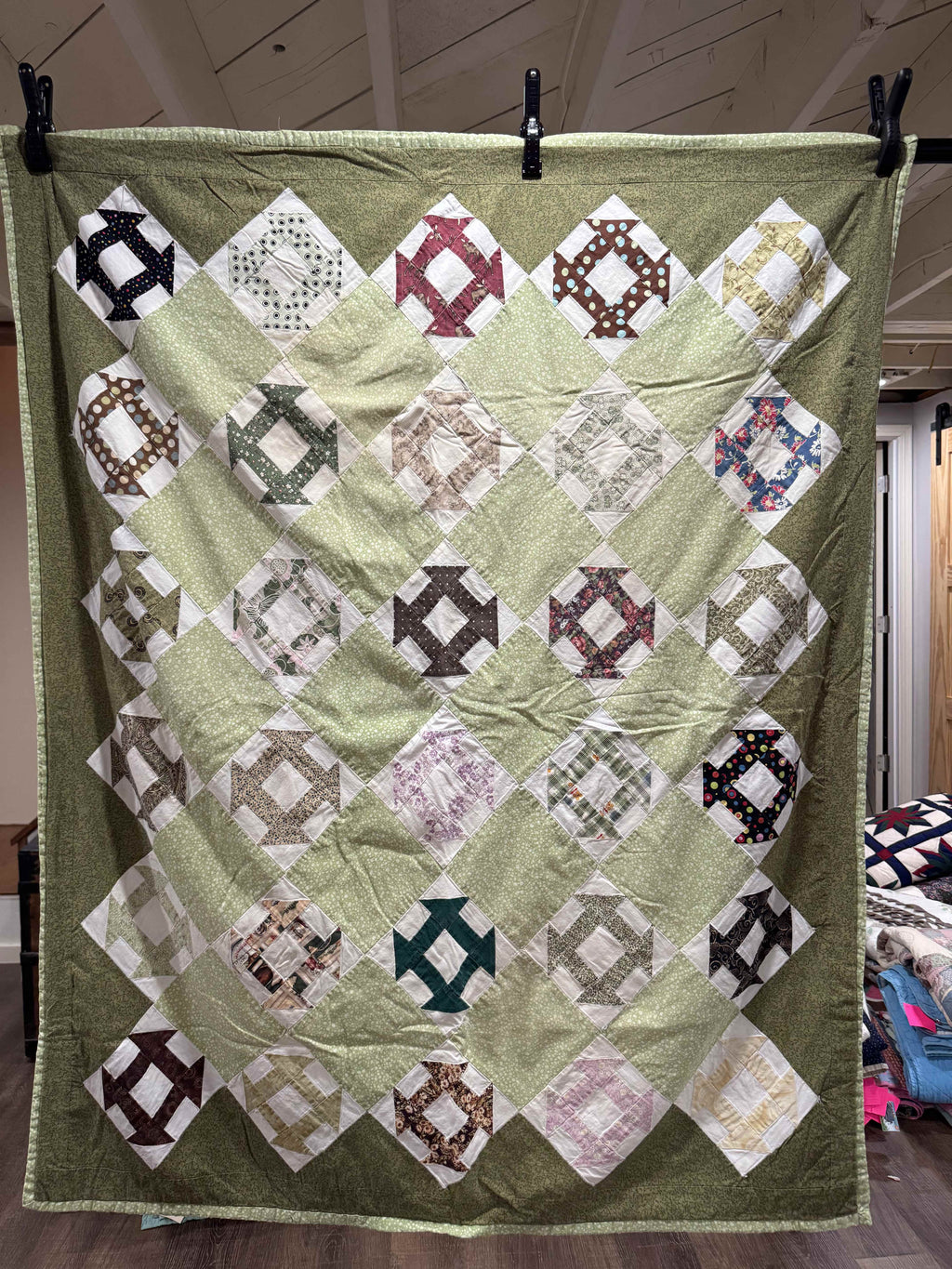 Vintage Quilt Churn Dash