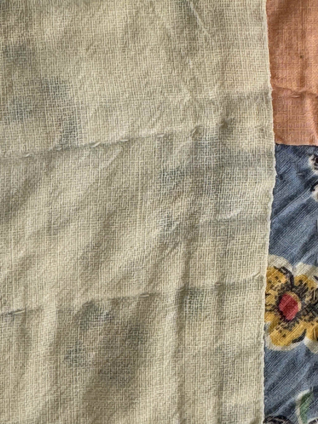 Vintage Quilt Half Square Triangle Pinwheel Variation