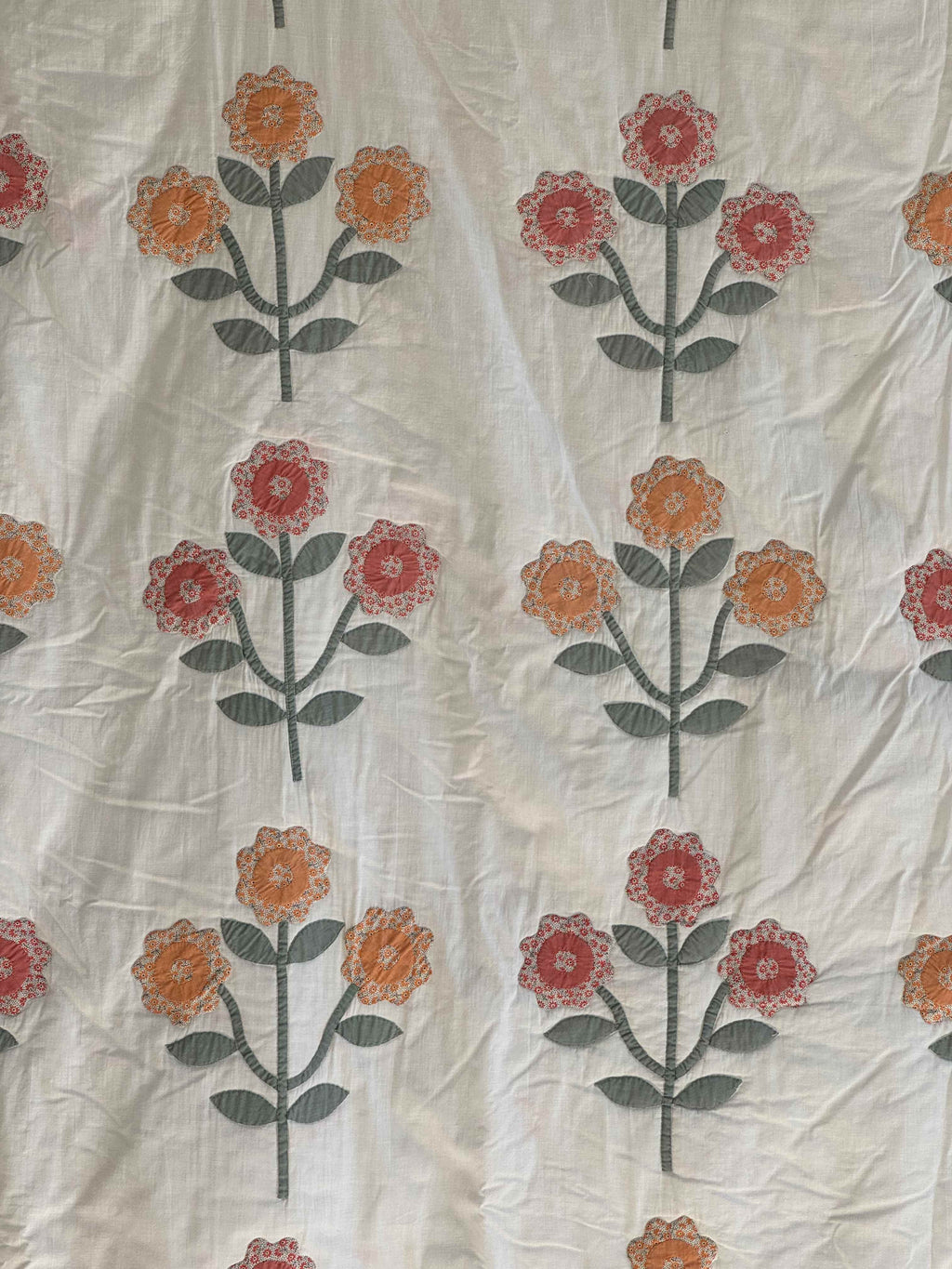 Vintage Quilt Triple Floral Applique