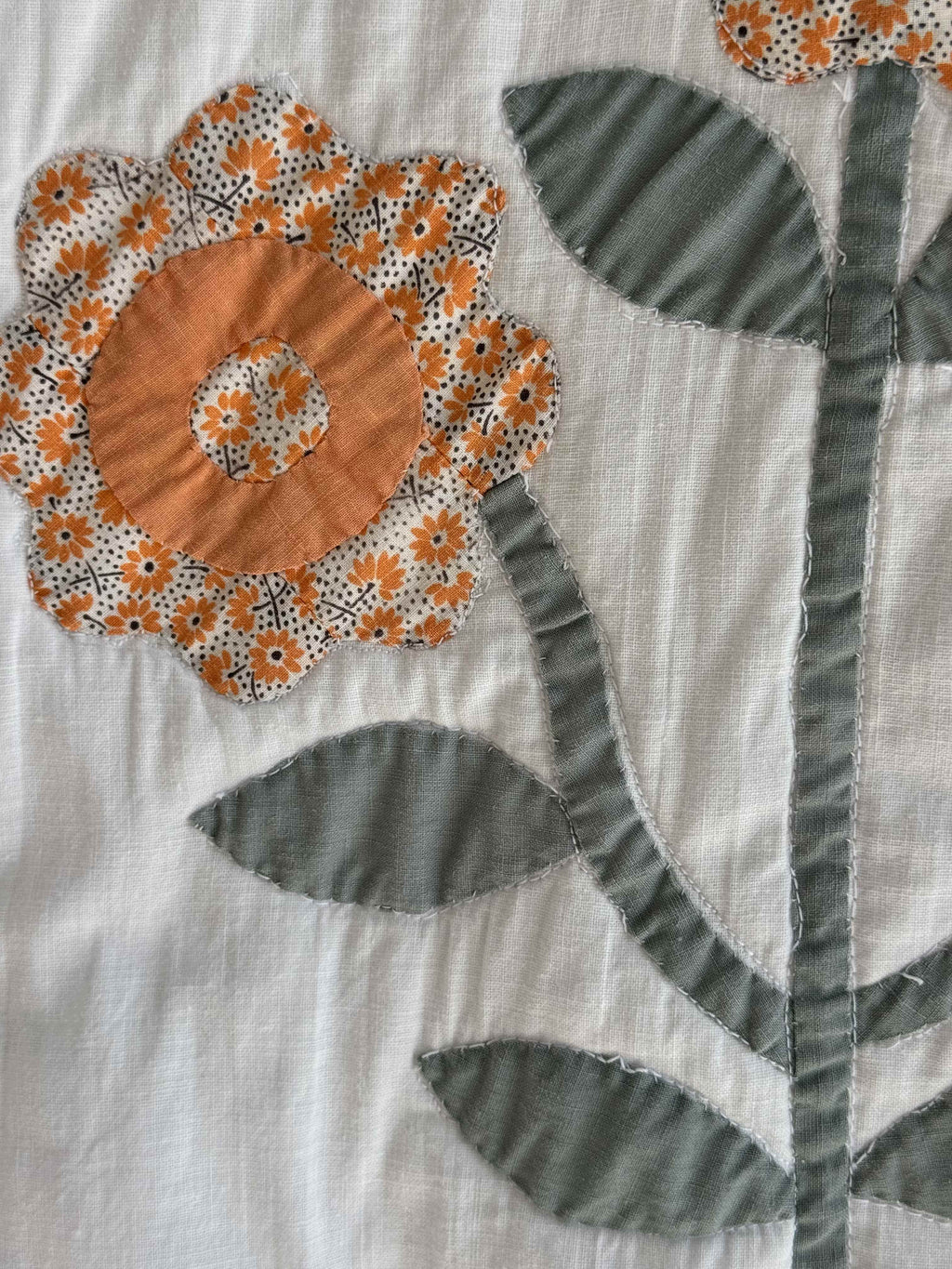 Vintage Quilt Triple Floral Applique