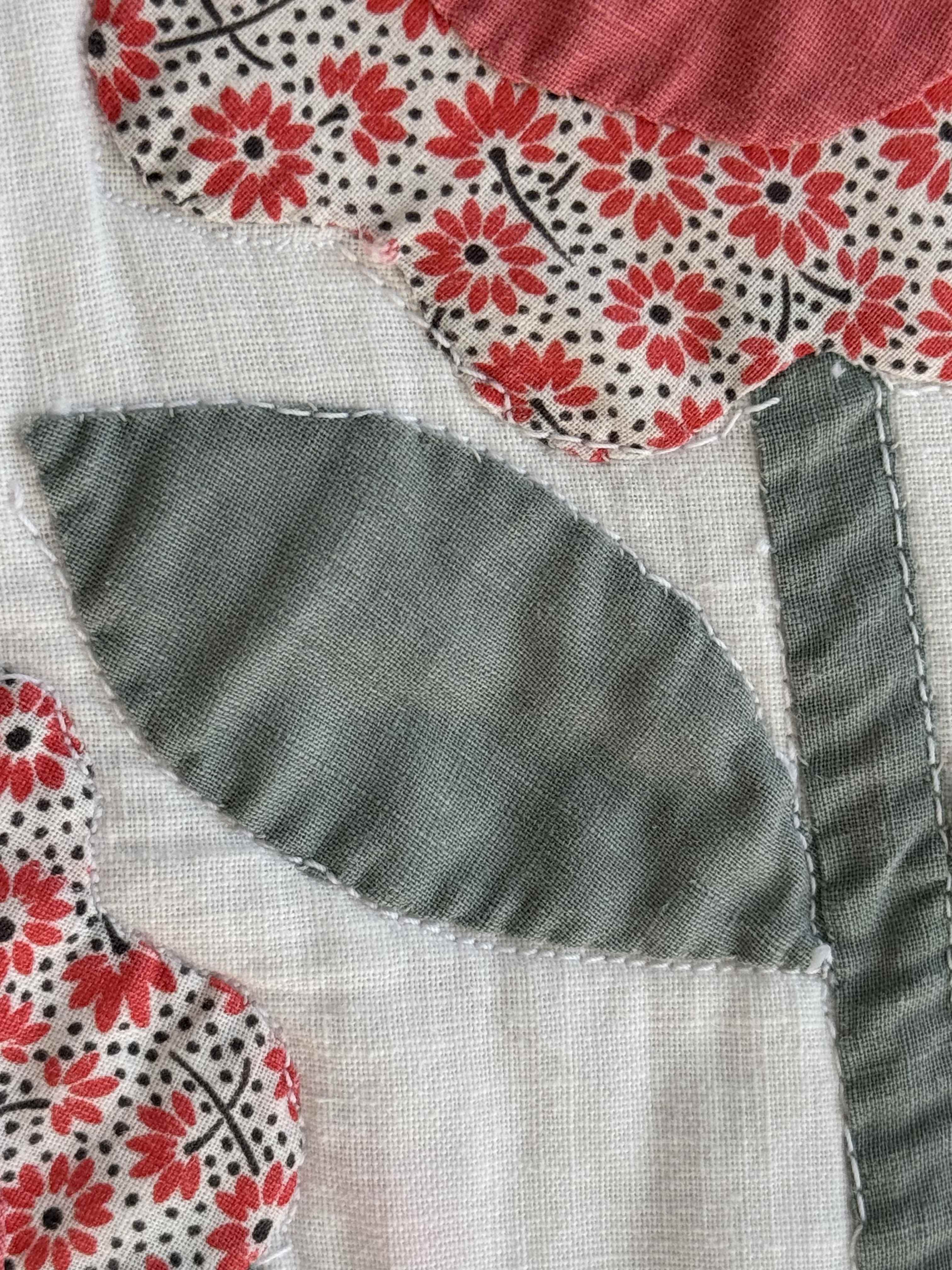 Vintage Quilt Triple Floral Applique