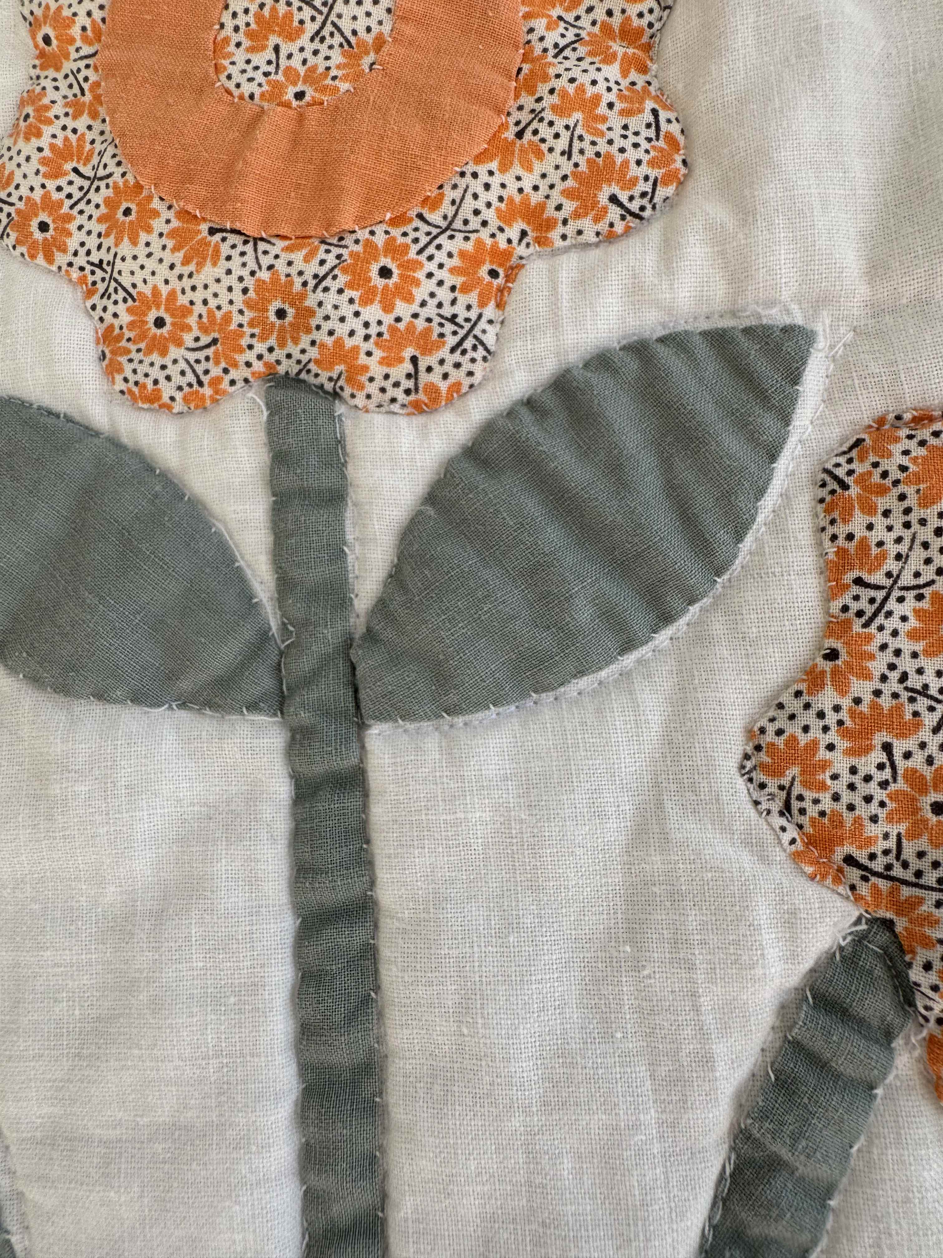 Vintage Quilt Triple Floral Applique